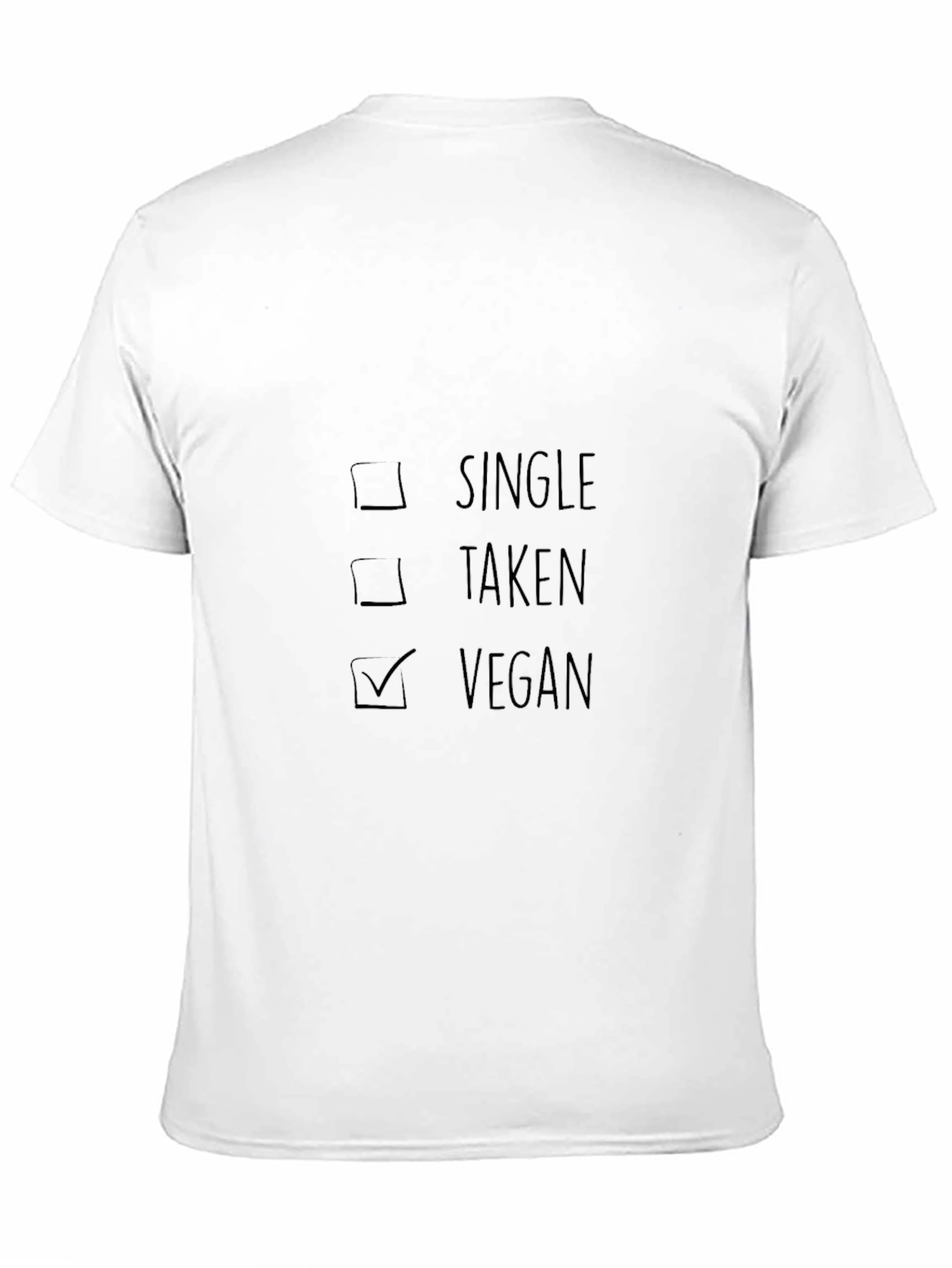 Vegan Checkbox T-Shirt - Single Taken Vegan Tee