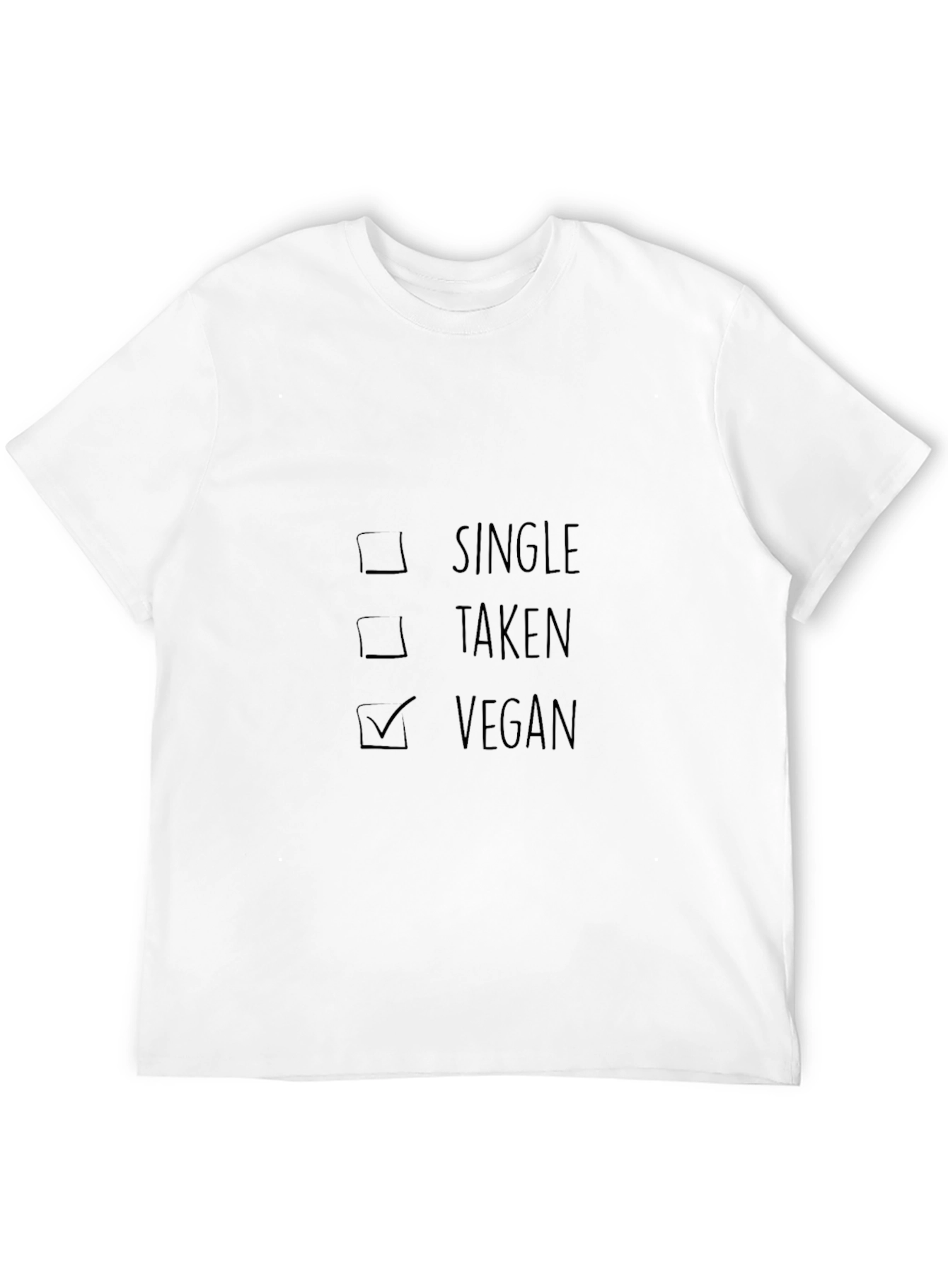 Vegan Checkbox T-Shirt - Single Taken Vegan Tee