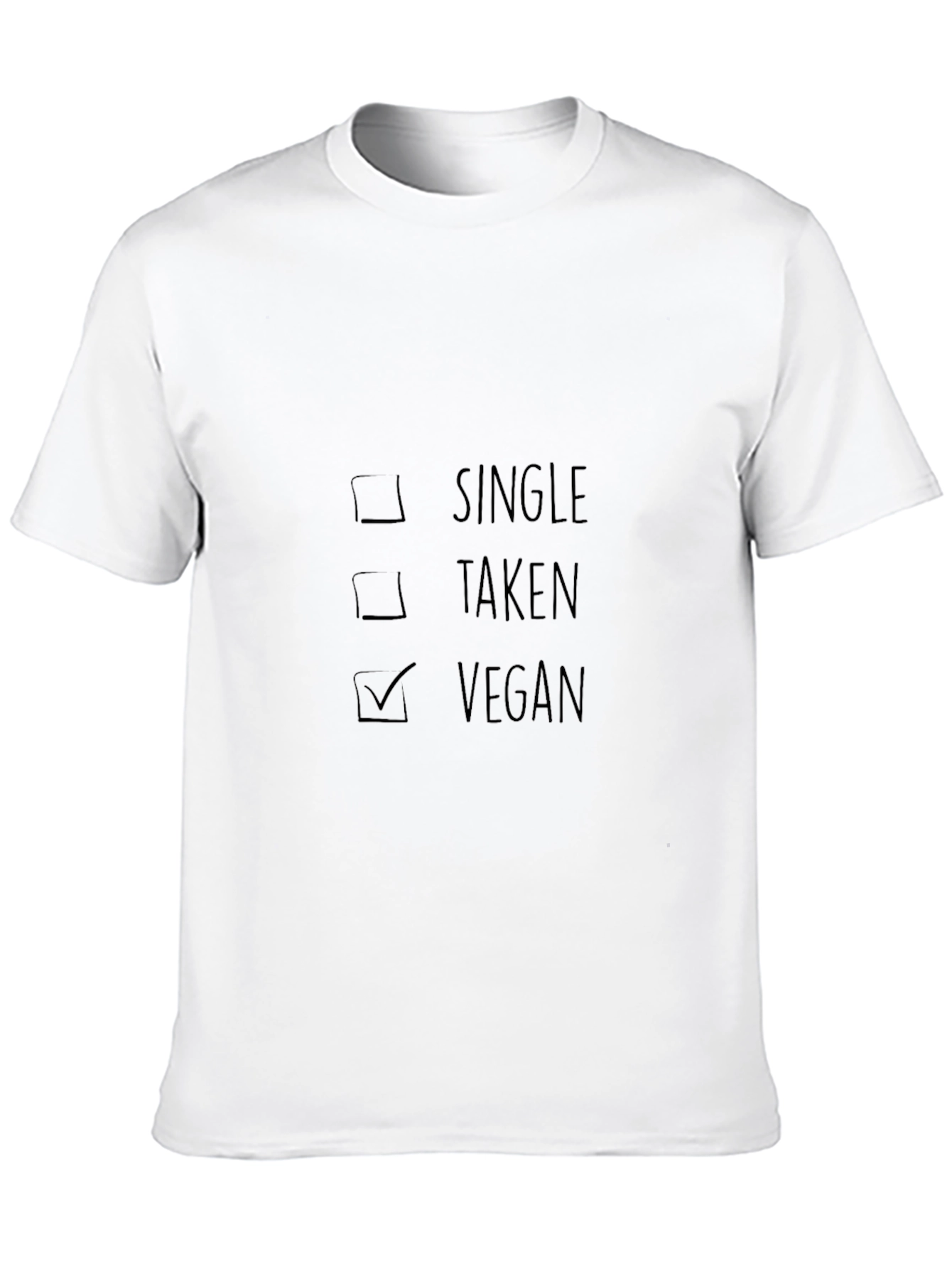 Vegan Checkbox T-Shirt - Single Taken Vegan Tee