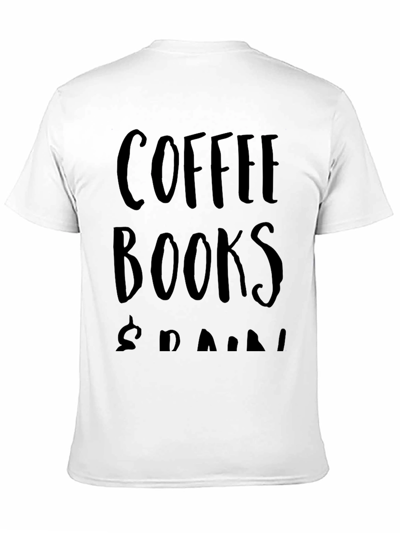 Coffee Books & Doodles Black T-Shirt