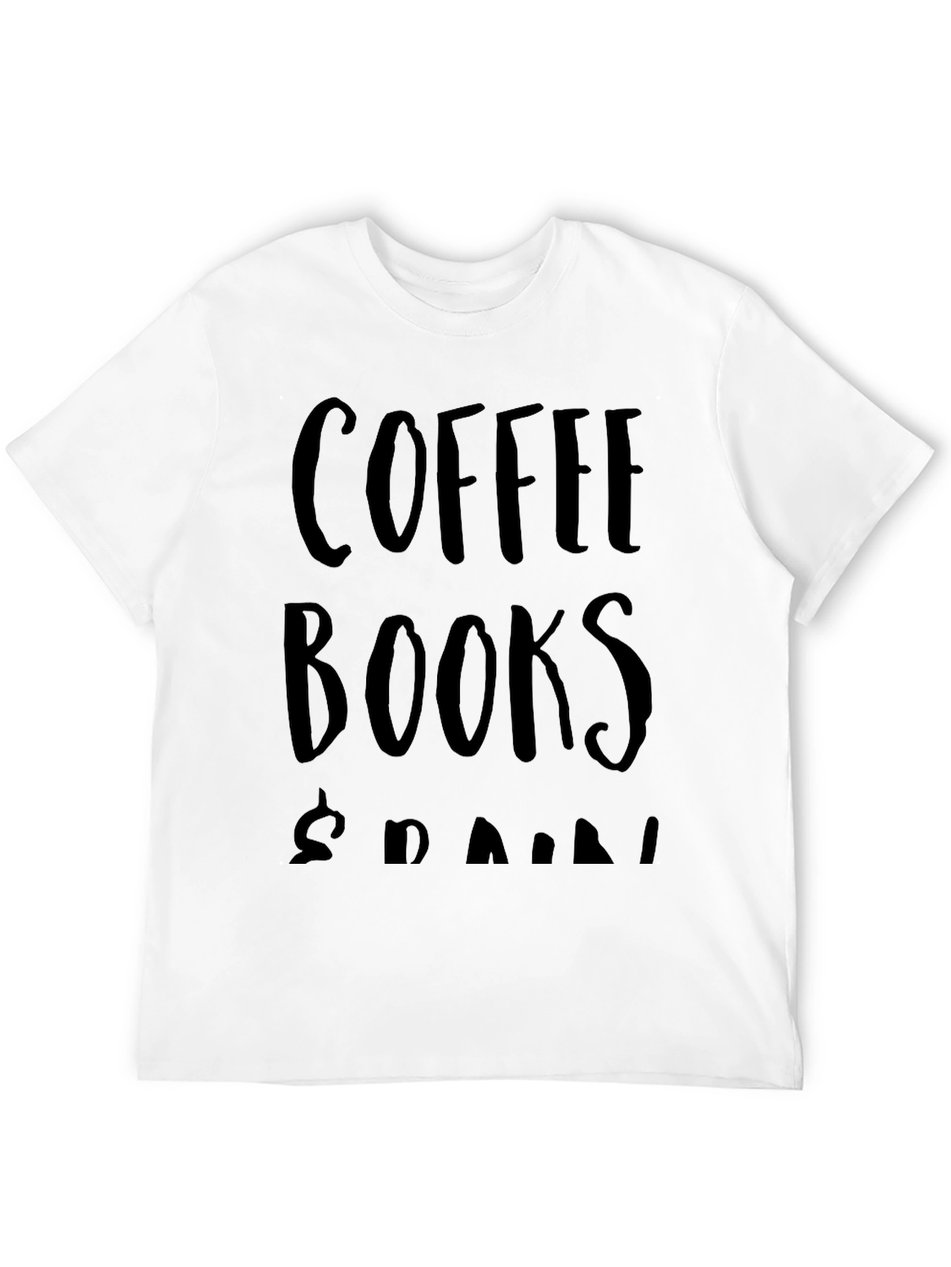 Coffee Books & Doodles Black T-Shirt