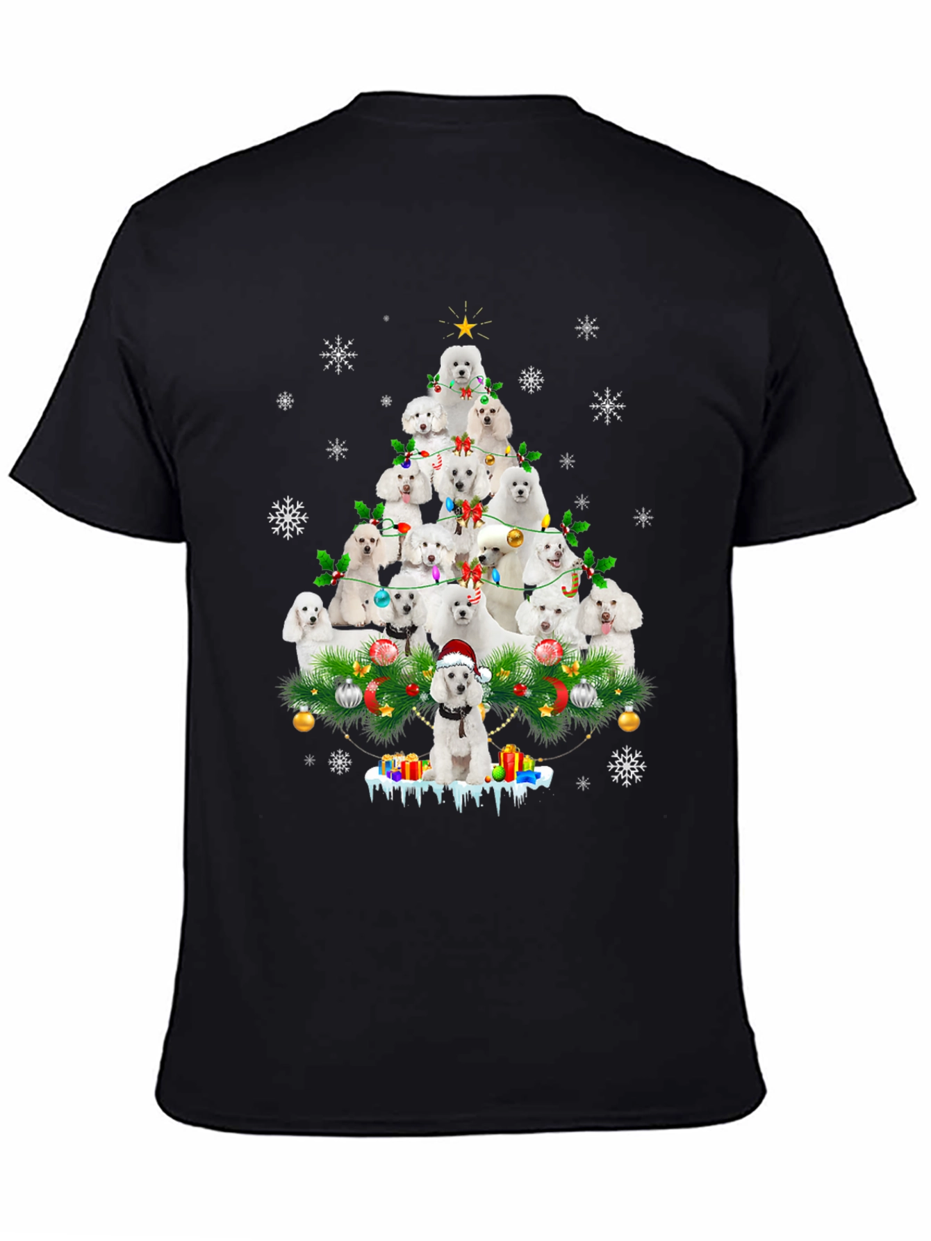 Poodle Christmas Tree T-Shirt - Holiday Dog Lover Tee