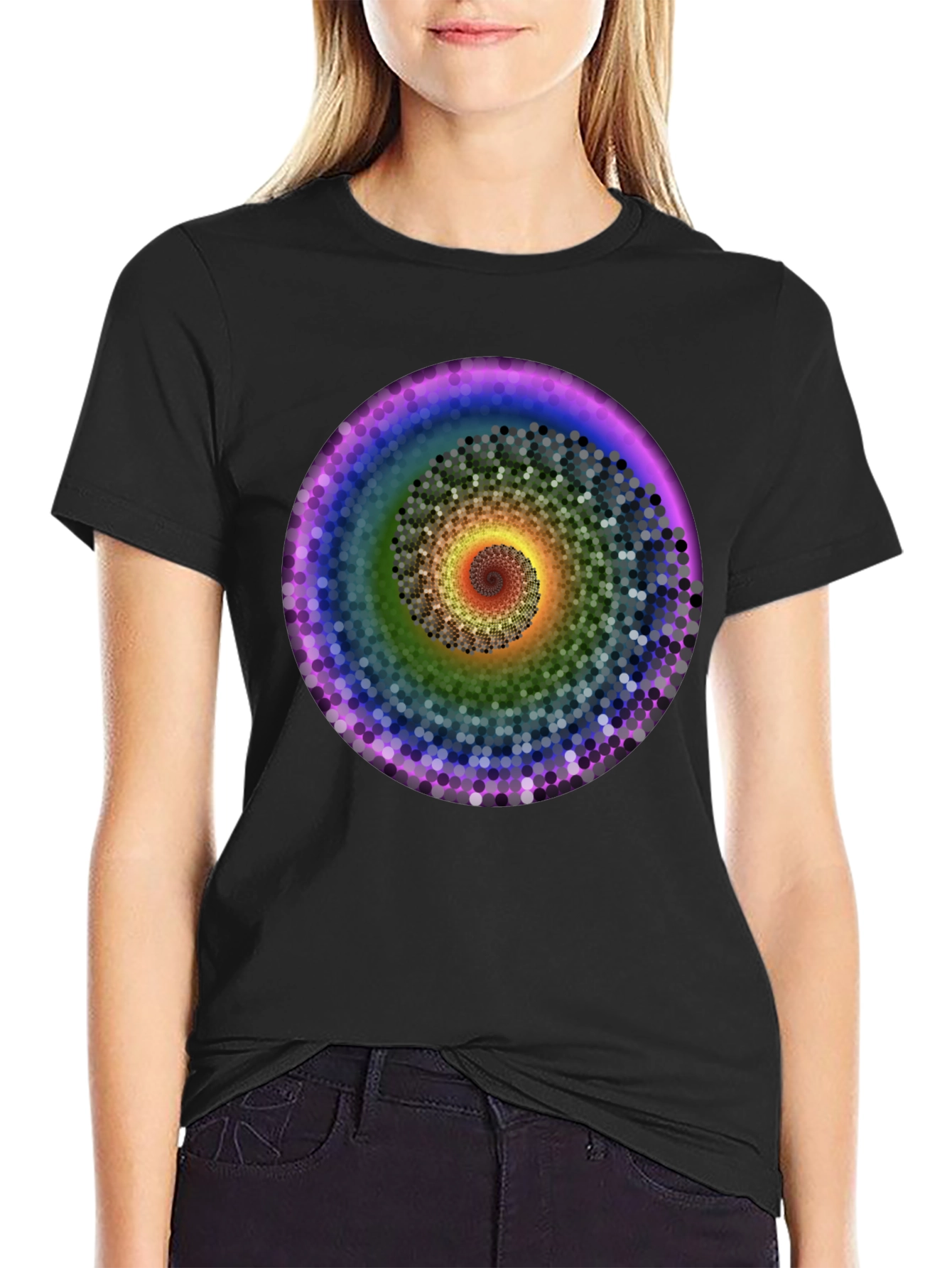 Spiral Spectrum T-Shirt - Vivid Graphic Tee