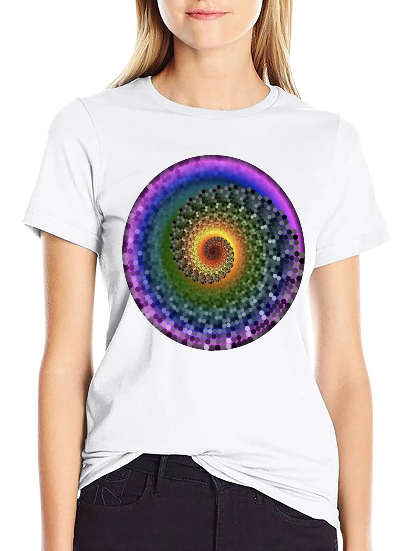Spiral Spectrum T-Shirt - Vivid Graphic Tee