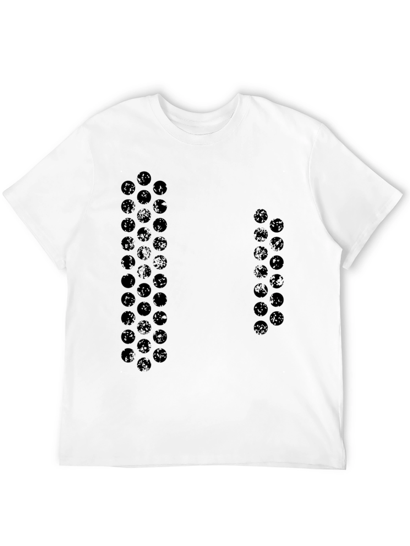 Modern Patterned Black T-Shirt
