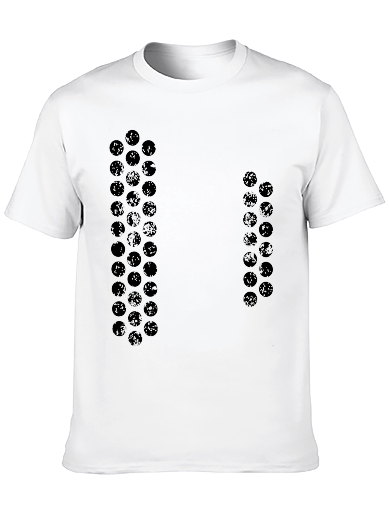 Modern Patterned Black T-Shirt