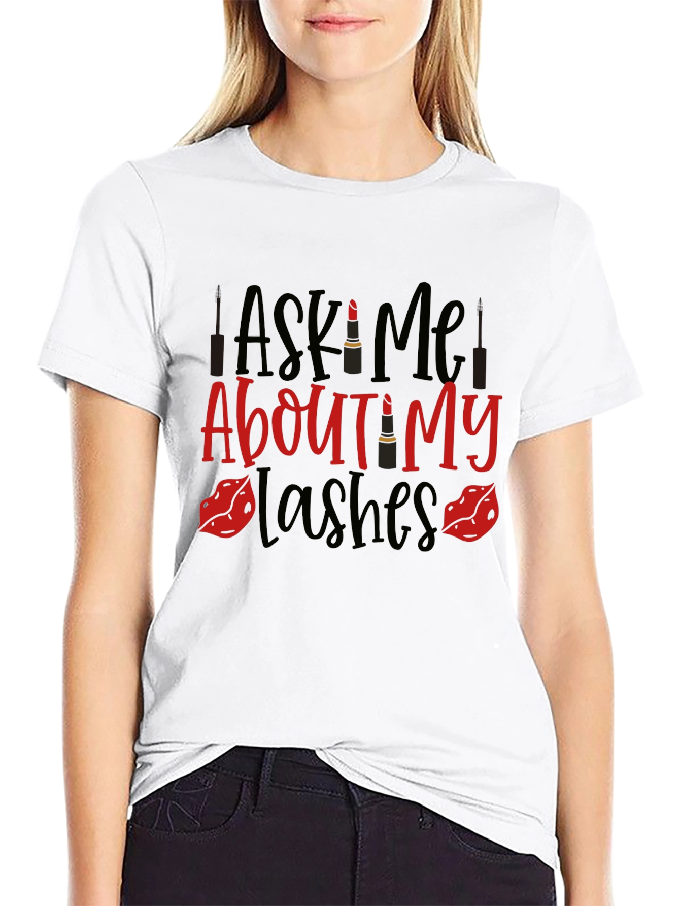 Ask Me About My Lashes Graphic Tee