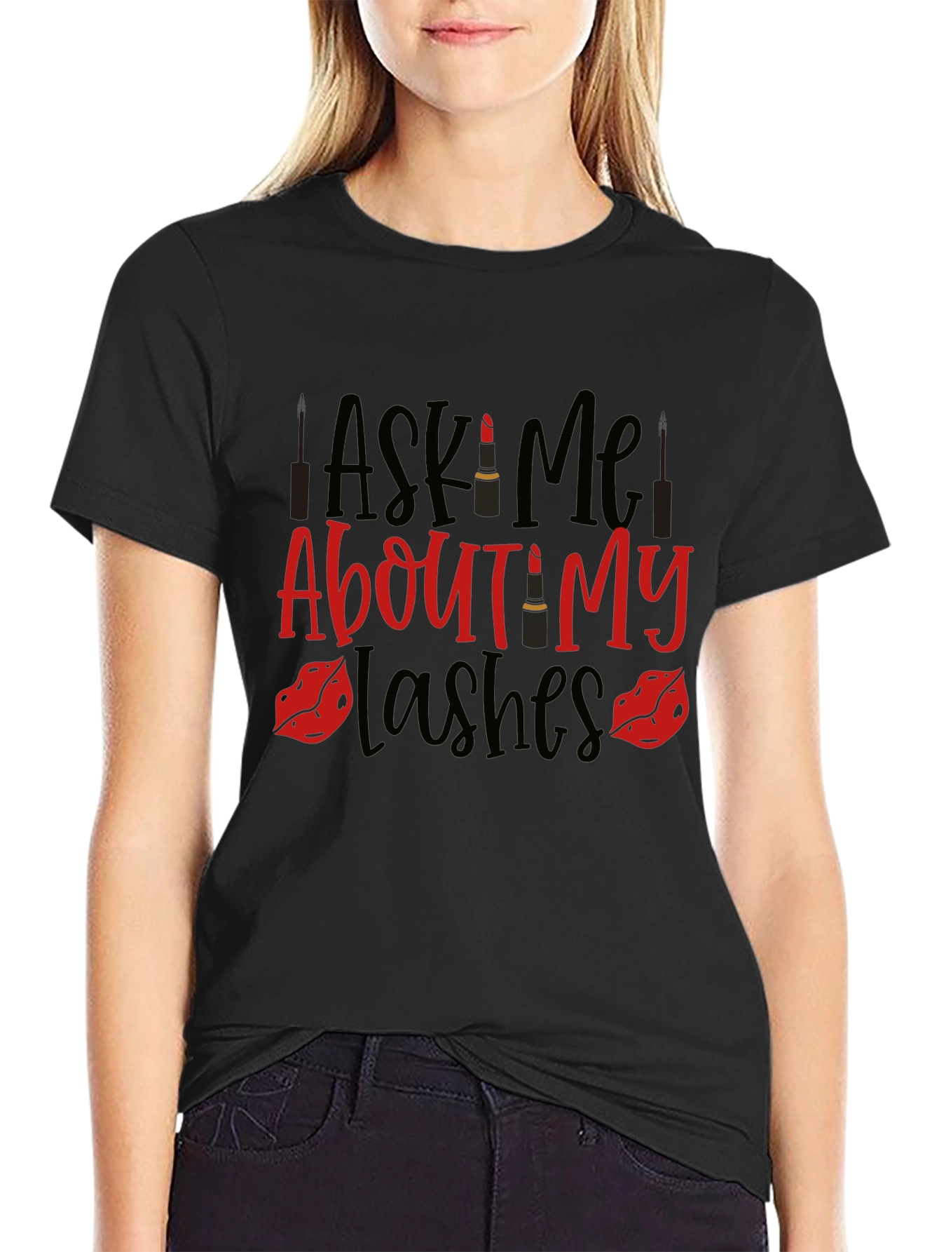 Ask Me About My Lashes Graphic Tee