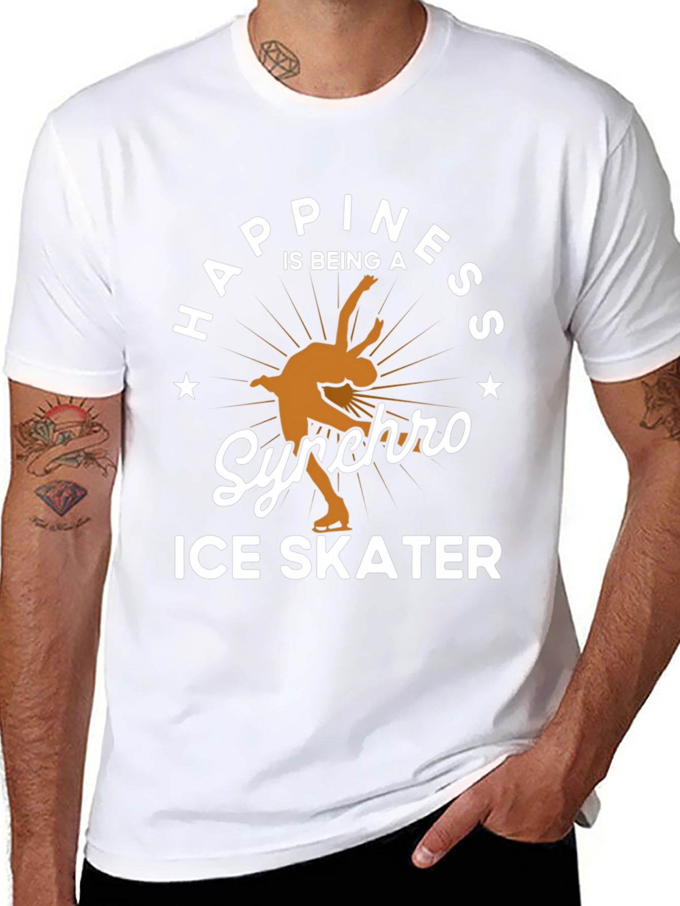 Happiness is Being a Synchro Ice Skater T-Shirt