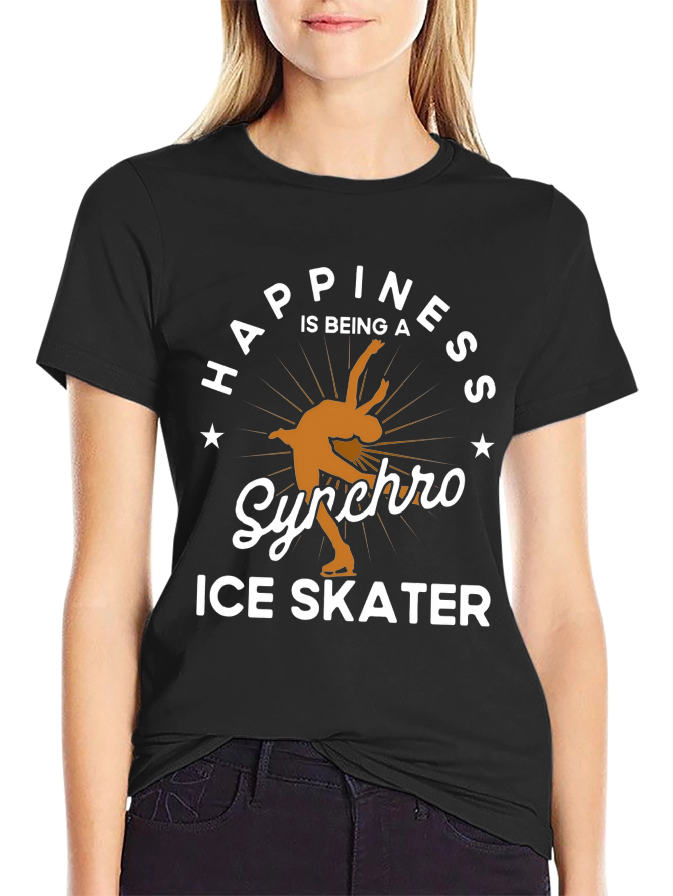 Happiness is Being a Synchro Ice Skater T-Shirt