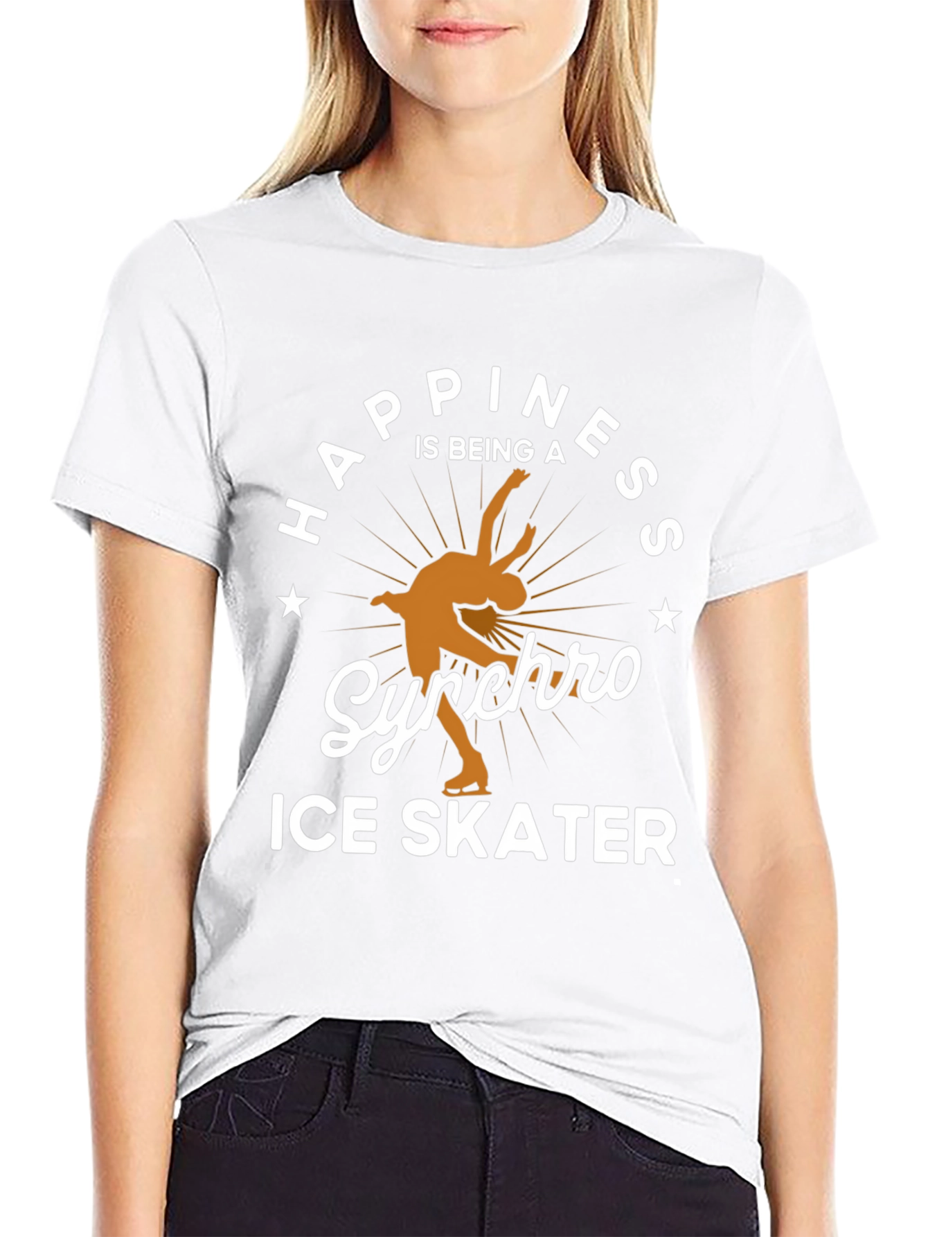 Happiness is Being a Synchro Ice Skater T-Shirt