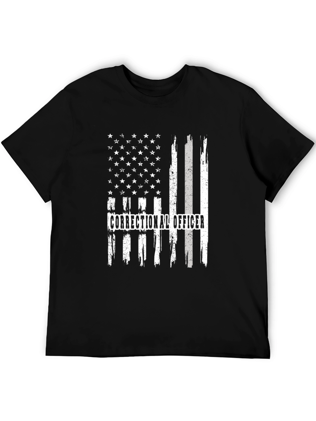 Correctional Officer Flag Graphic T-Shirt