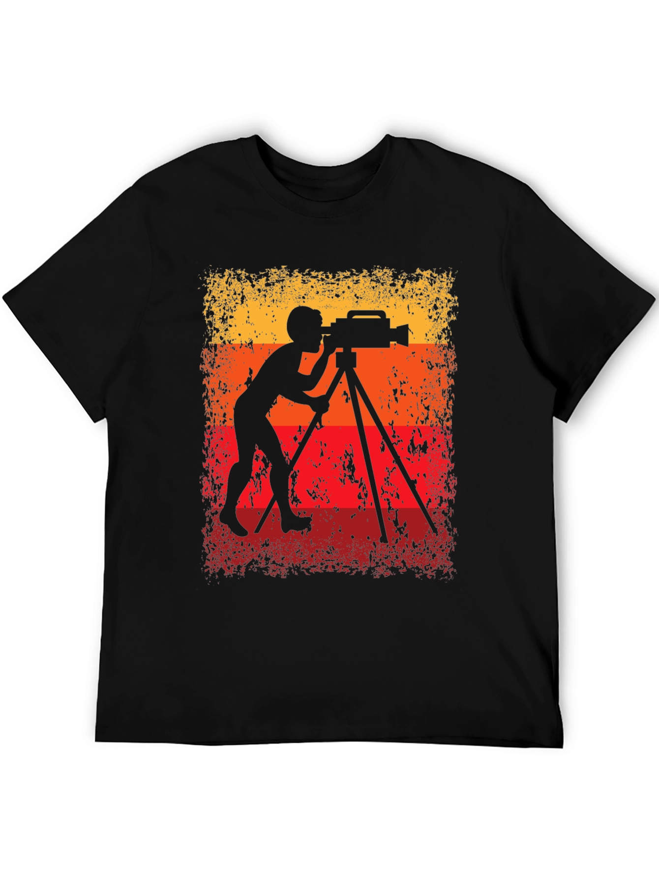 Retro Cameraman Silhouette Graphic Tee