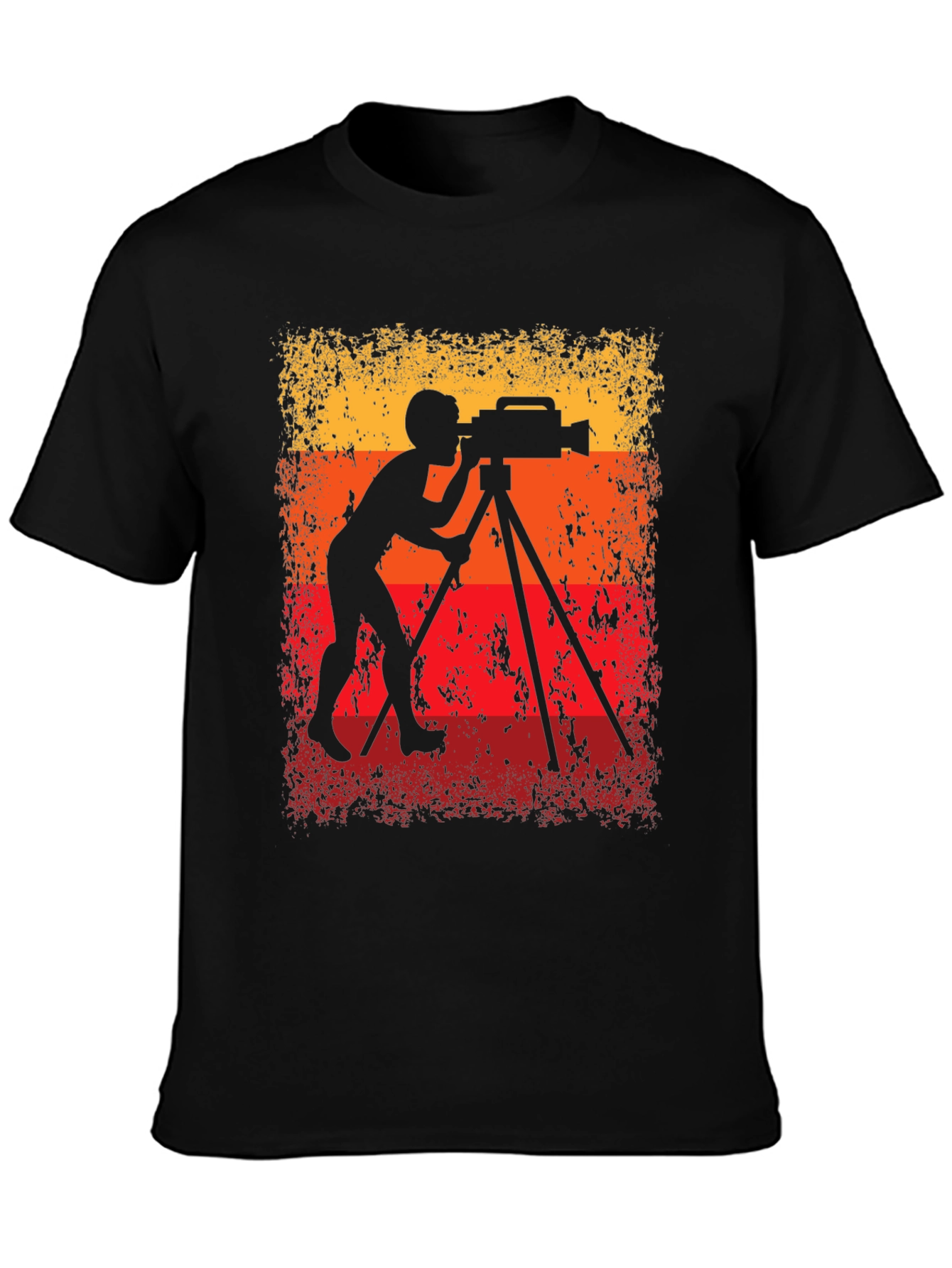 Retro Cameraman Silhouette Graphic Tee