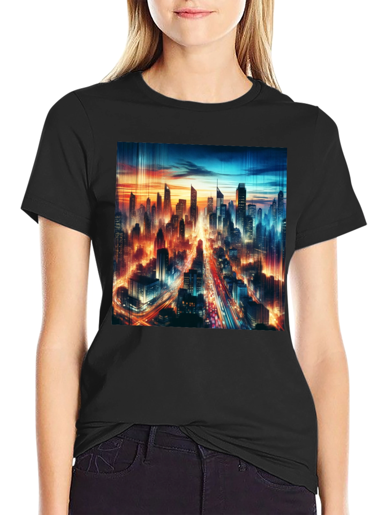 Cityscape Graphic Tee - Urban Style Shirt