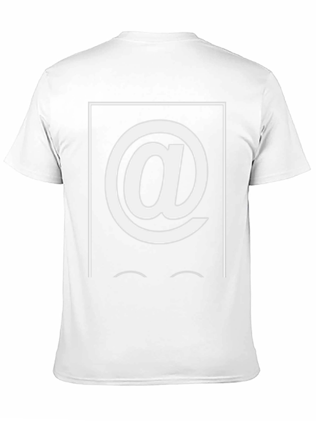 At Sign Graphic T-Shirt - Black Cotton