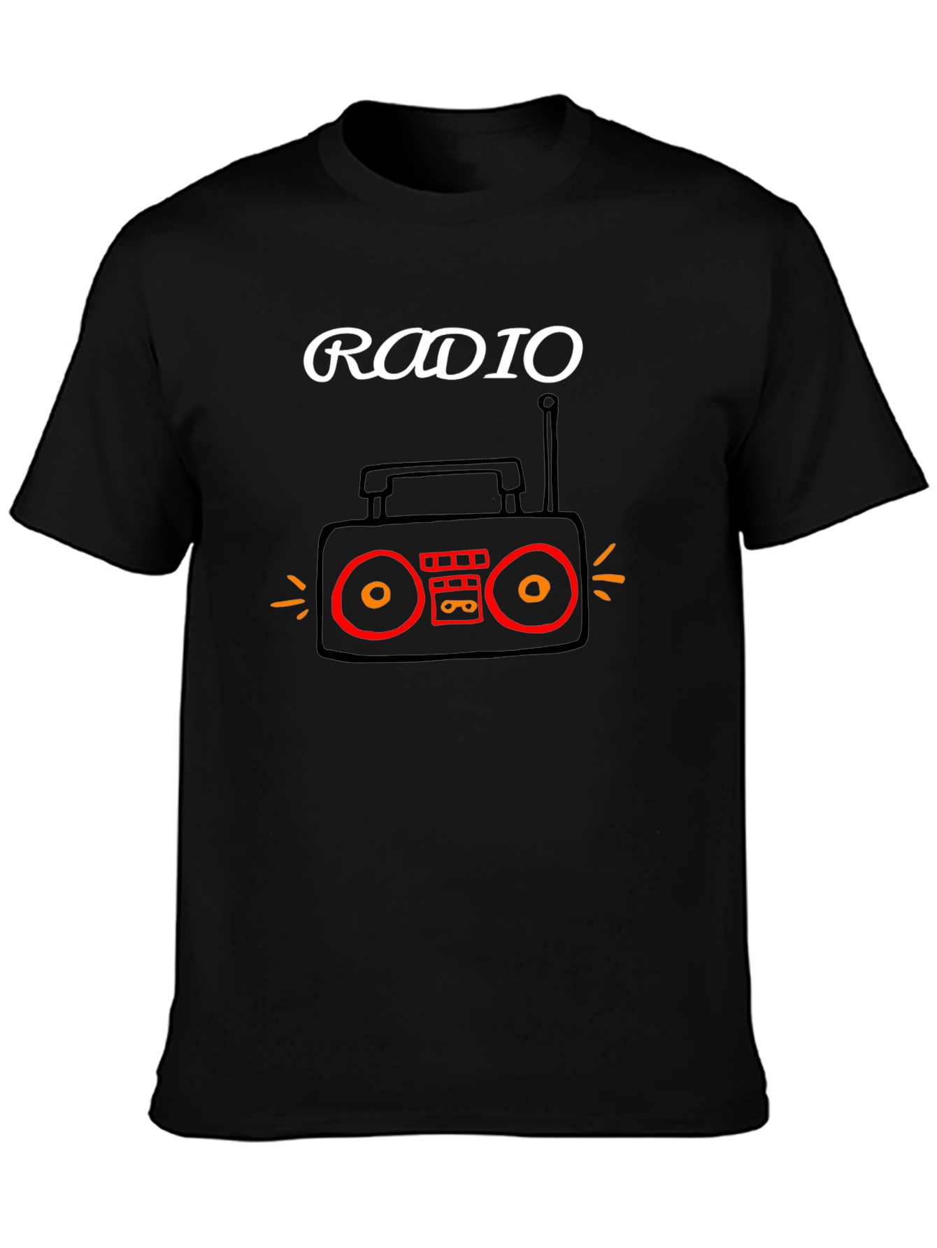 Radio Graphic T-Shirt - Retro Music Tee