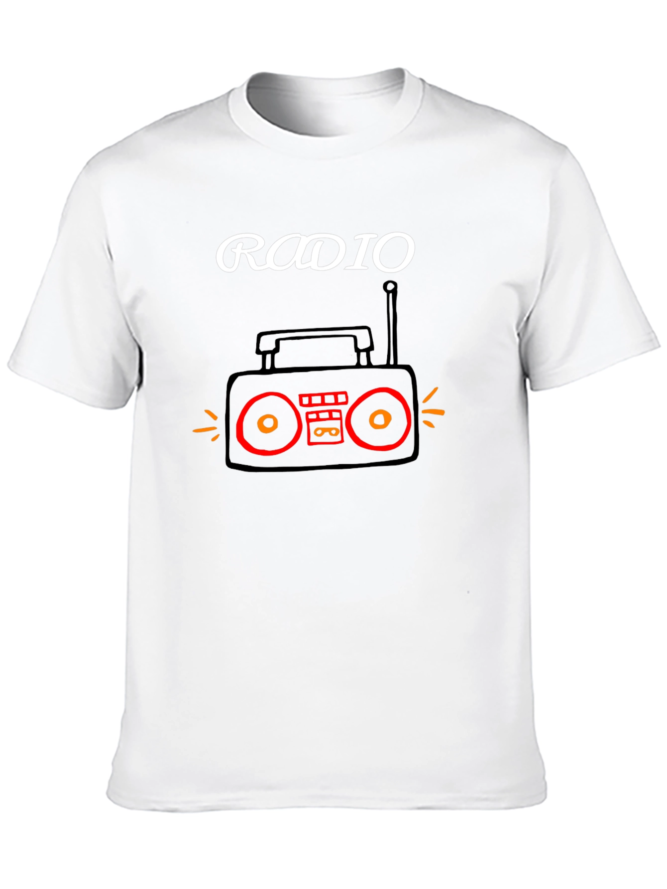 Radio Graphic T-Shirt - Retro Music Tee