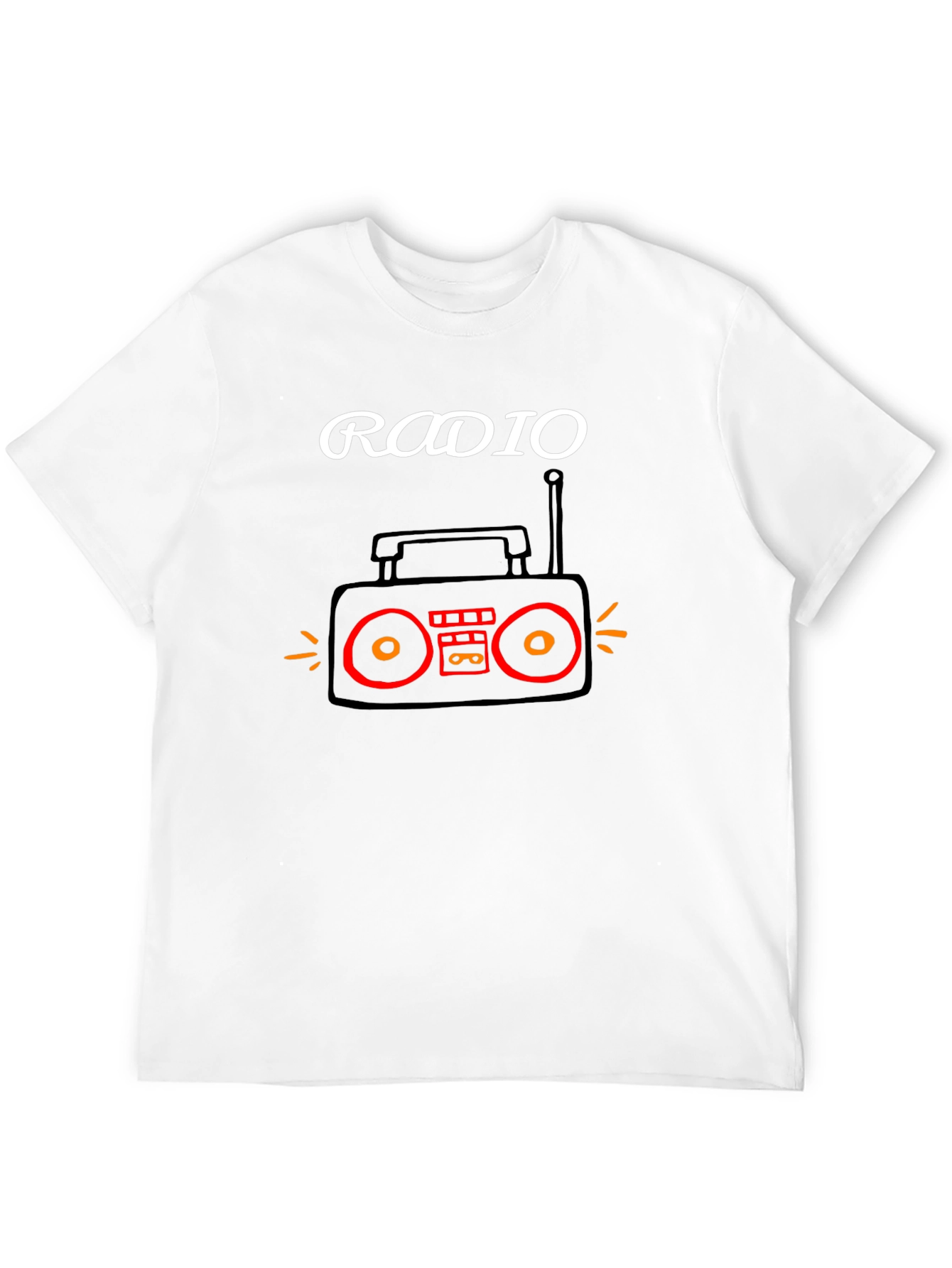 Radio Graphic T-Shirt - Retro Music Tee