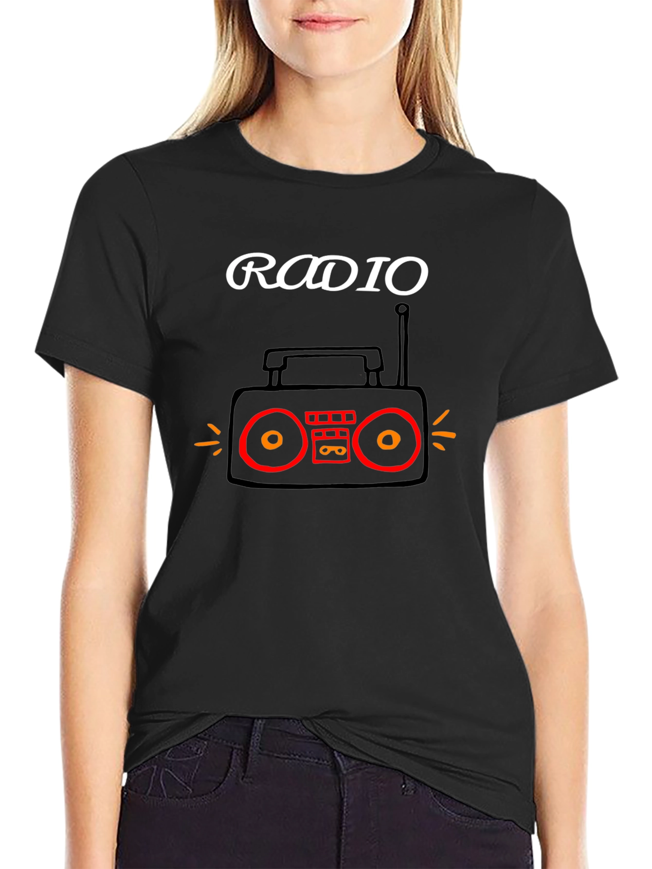 Radio Graphic T-Shirt - Retro Music Tee