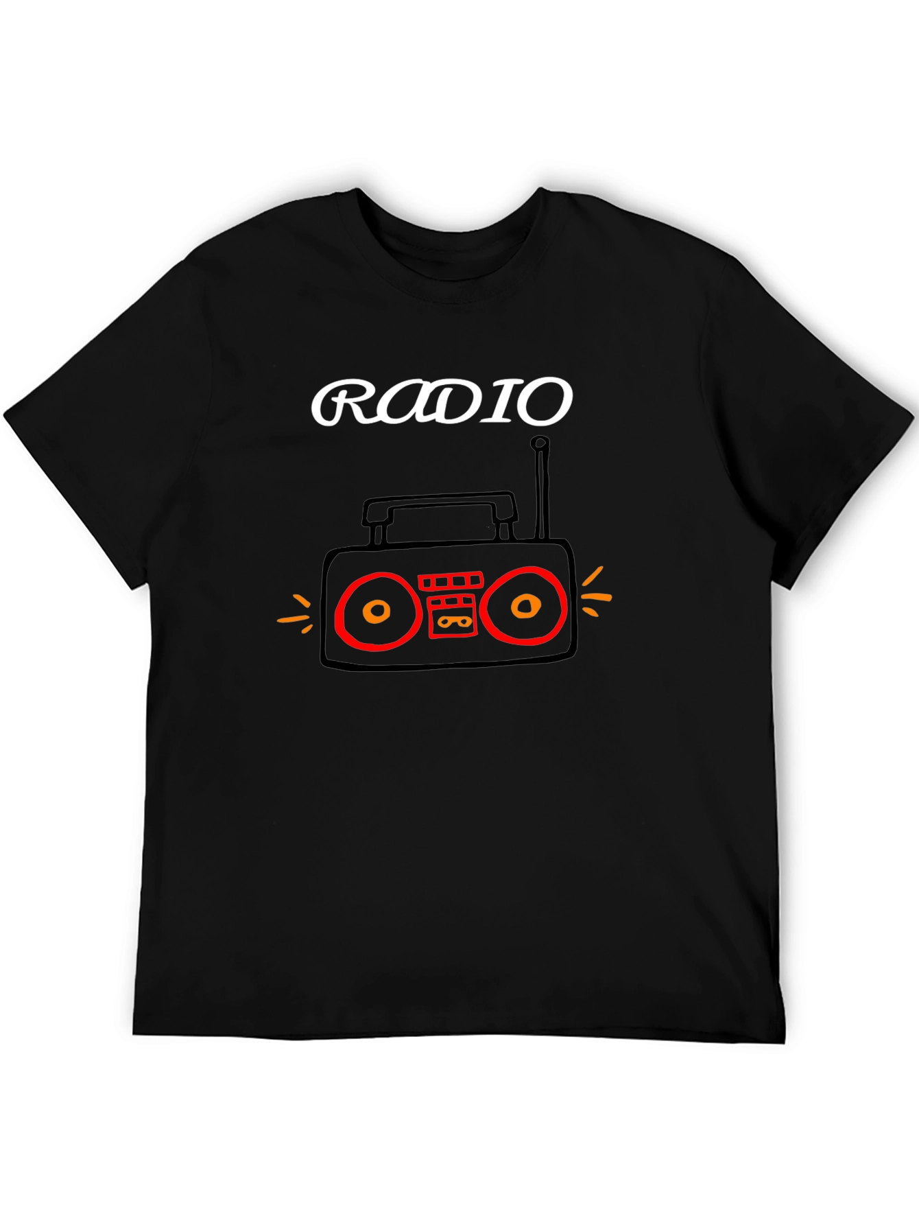 Radio Graphic T-Shirt - Retro Music Tee