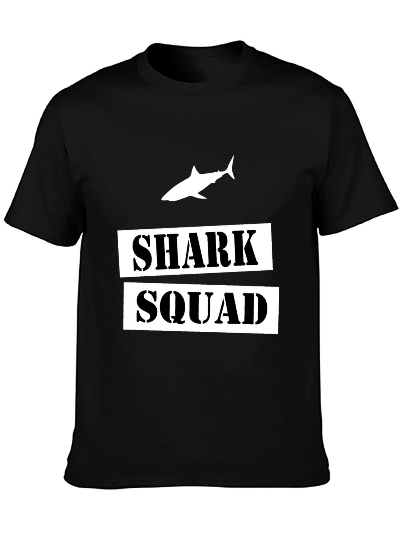 Shark Squad Graphic T-Shirt - Black