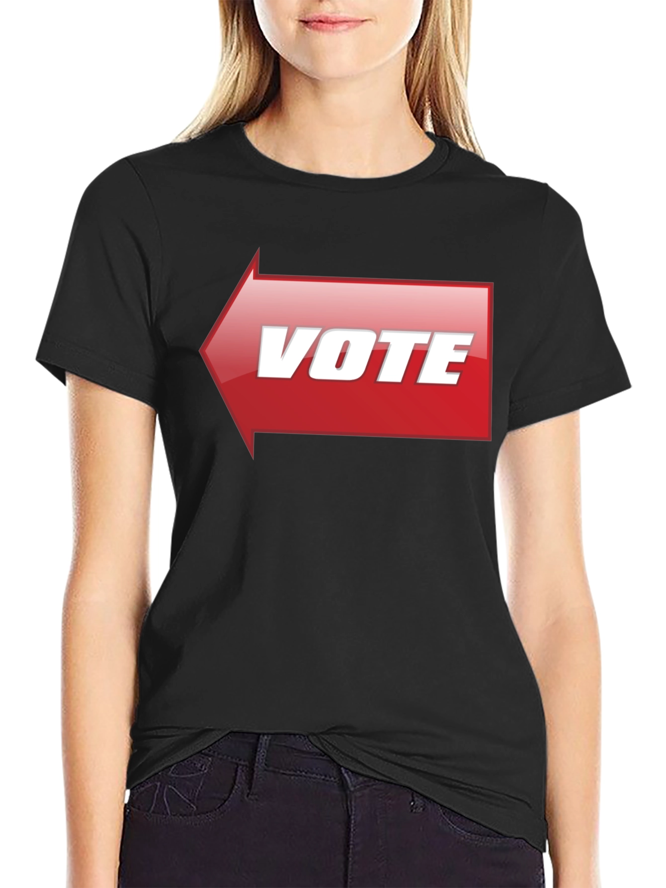 Vote T-Shirt - Red Arrow Design - Election Apparel