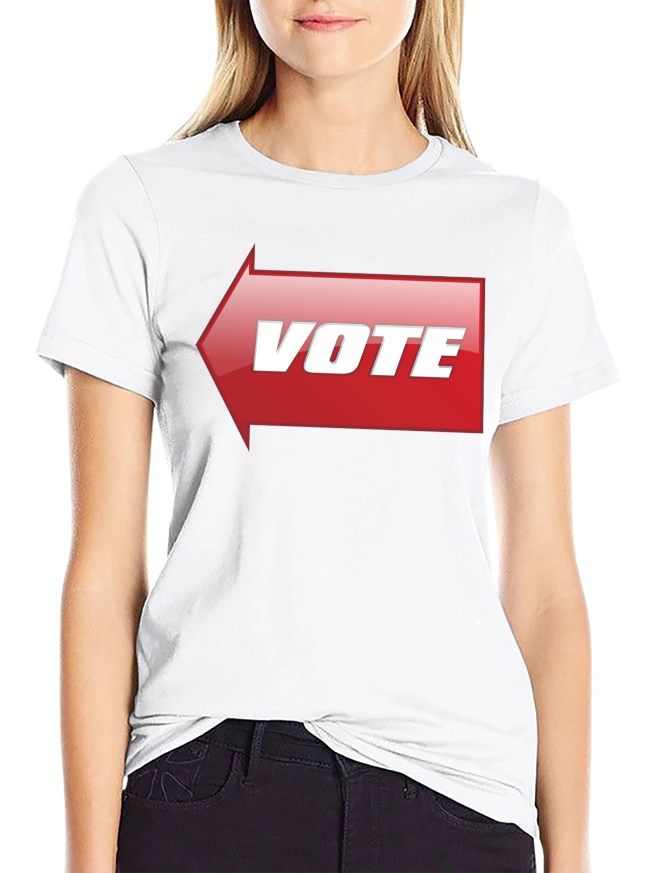 Vote T-Shirt - Red Arrow Design - Election Apparel