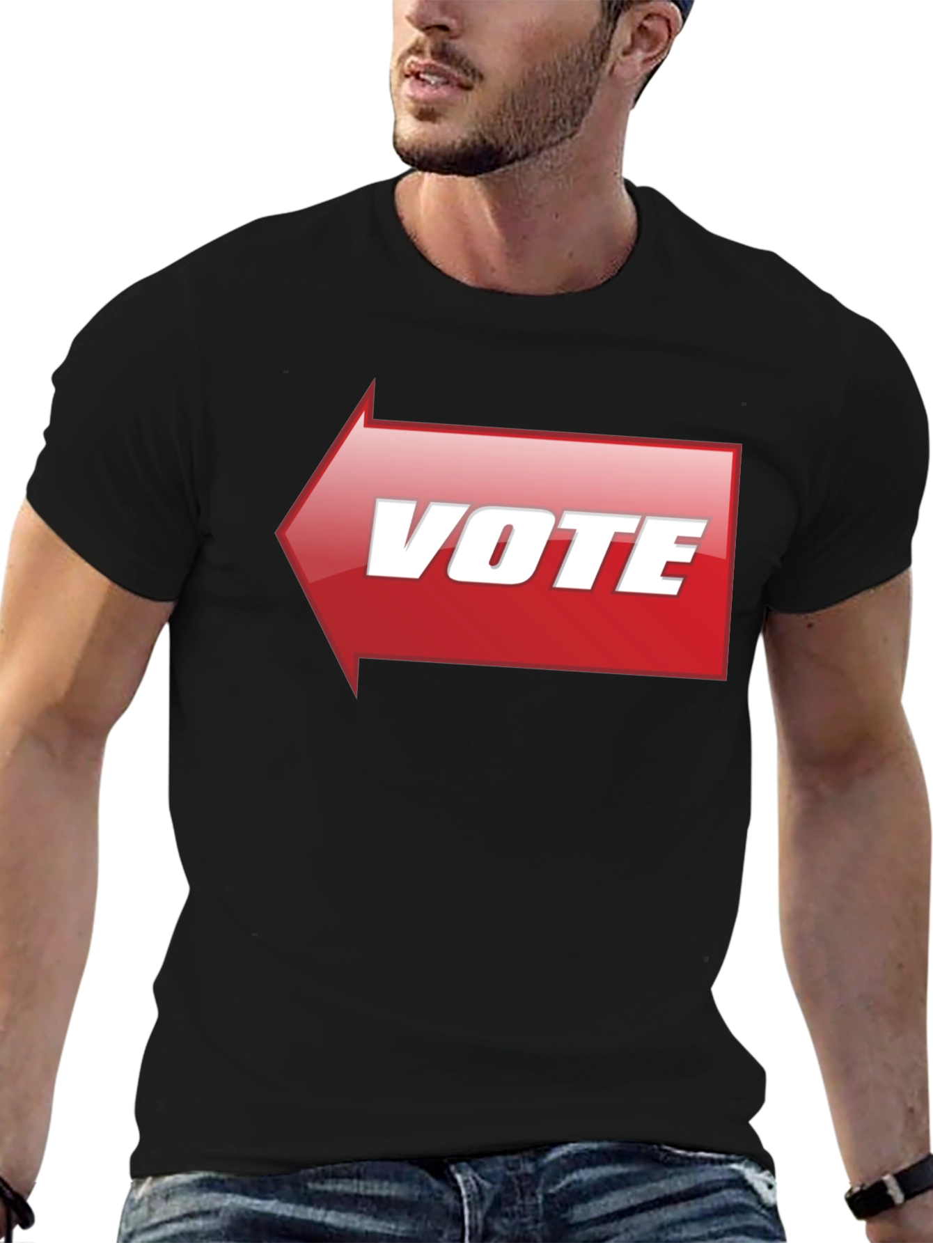 Vote T-Shirt - Red Arrow Design - Election Apparel
