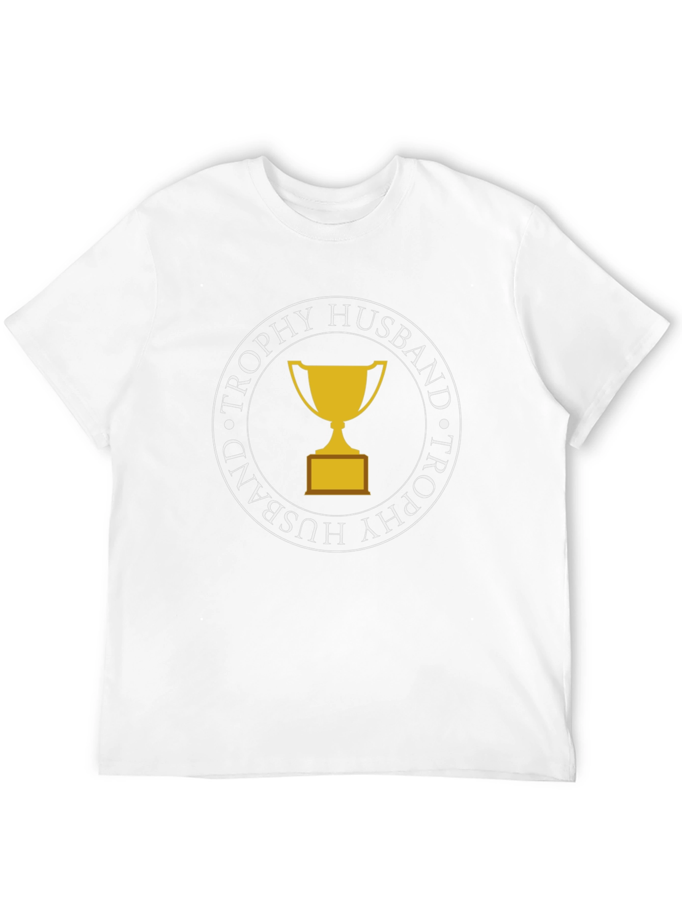 Trophy Husband Graphic Tee - Black Crew Neck
