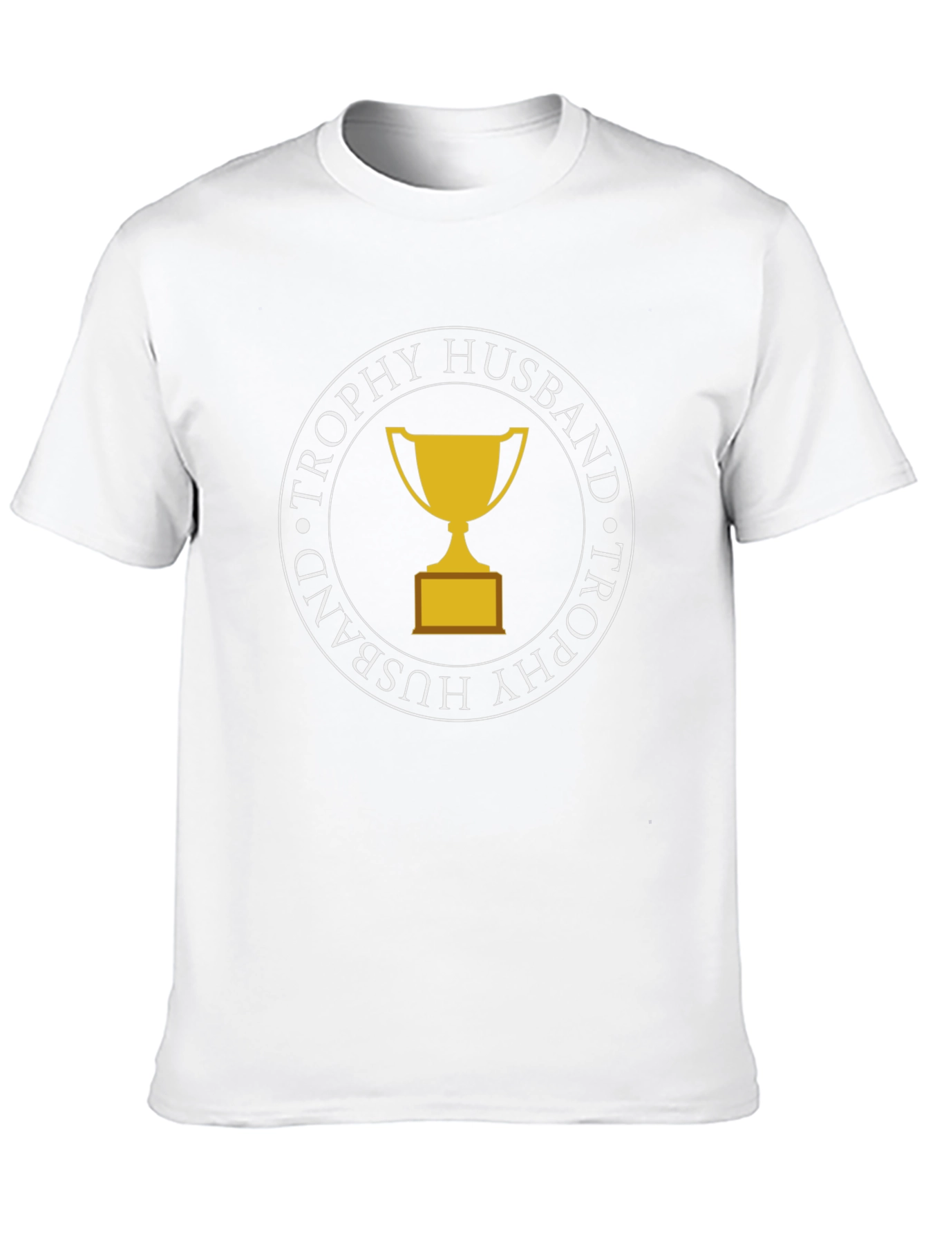 Trophy Husband Graphic Tee - Black Crew Neck
