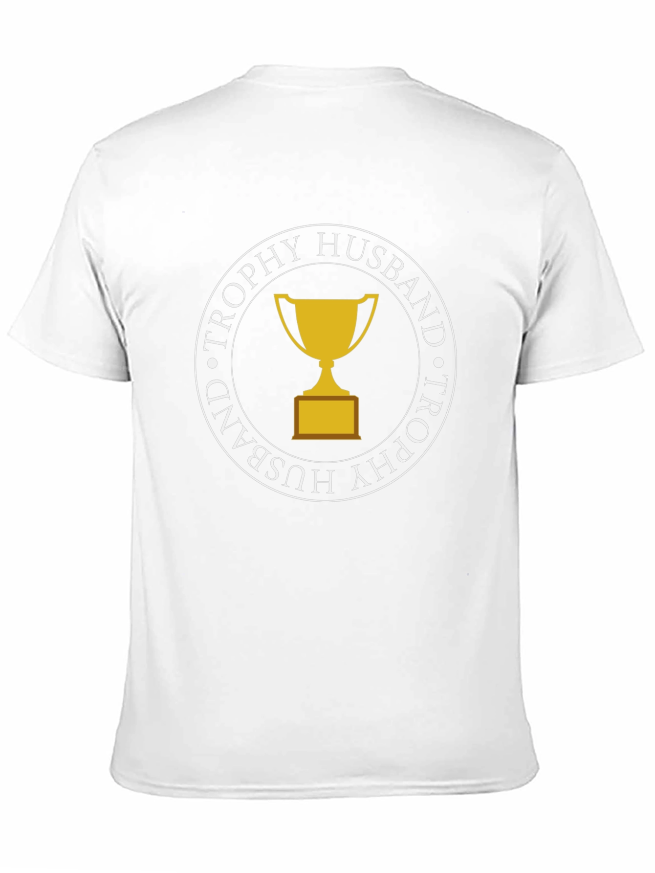 Trophy Husband Graphic Tee - Black Crew Neck
