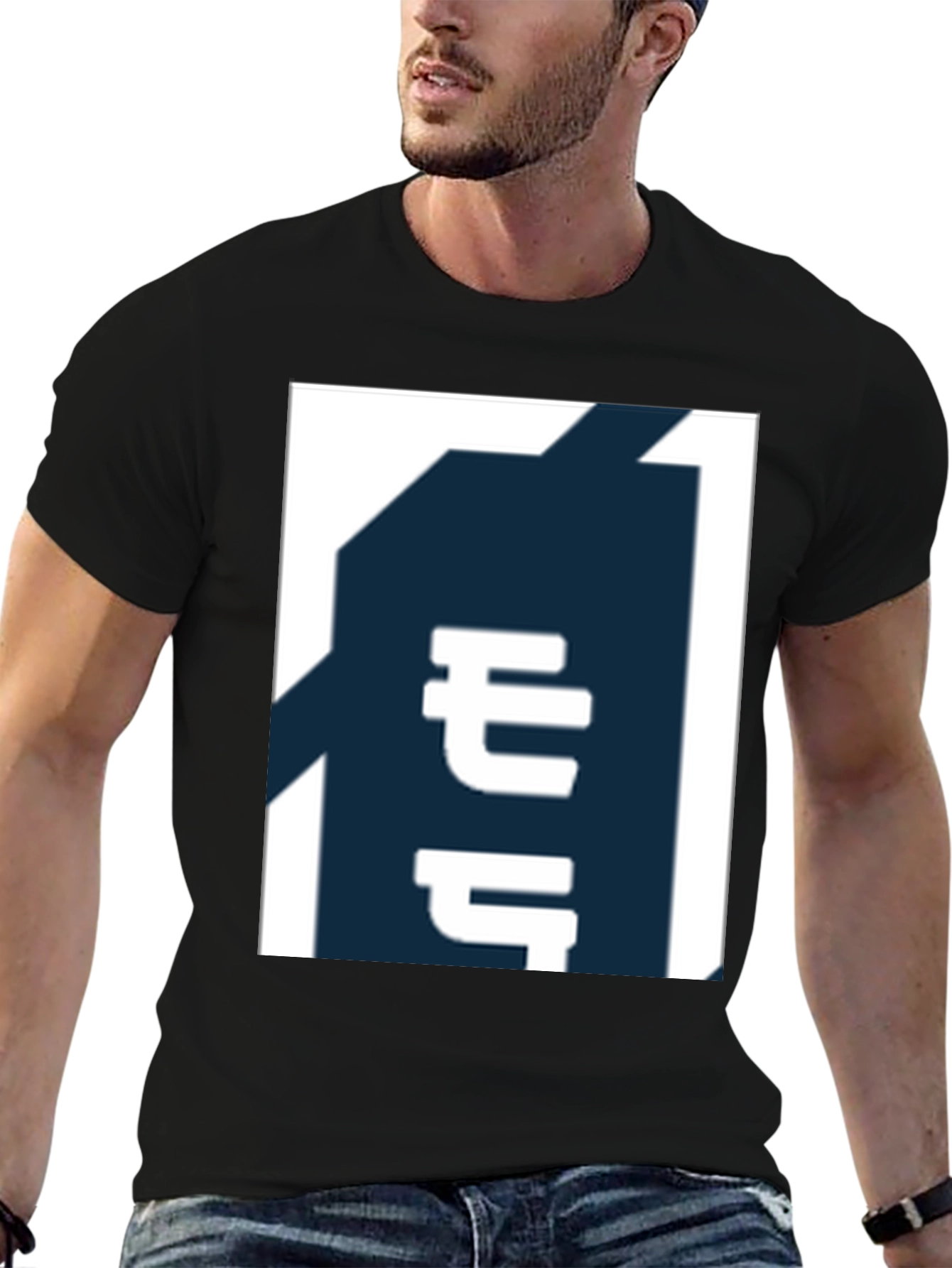 Modern Graphic Tee - Black