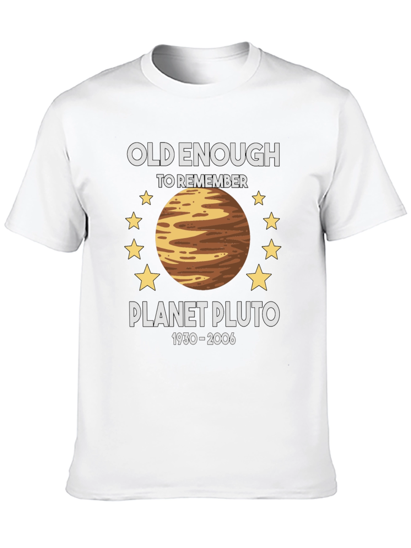 Planet Pluto Retro T-Shirt - Old Enough To Remember