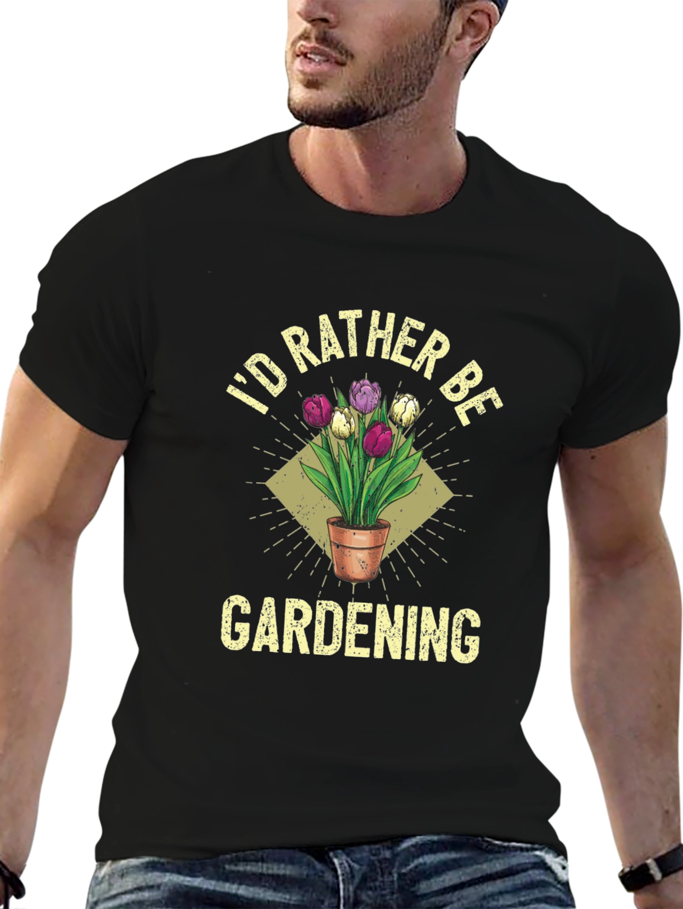 Id Rather Be Gardening Graphic T-Shirt