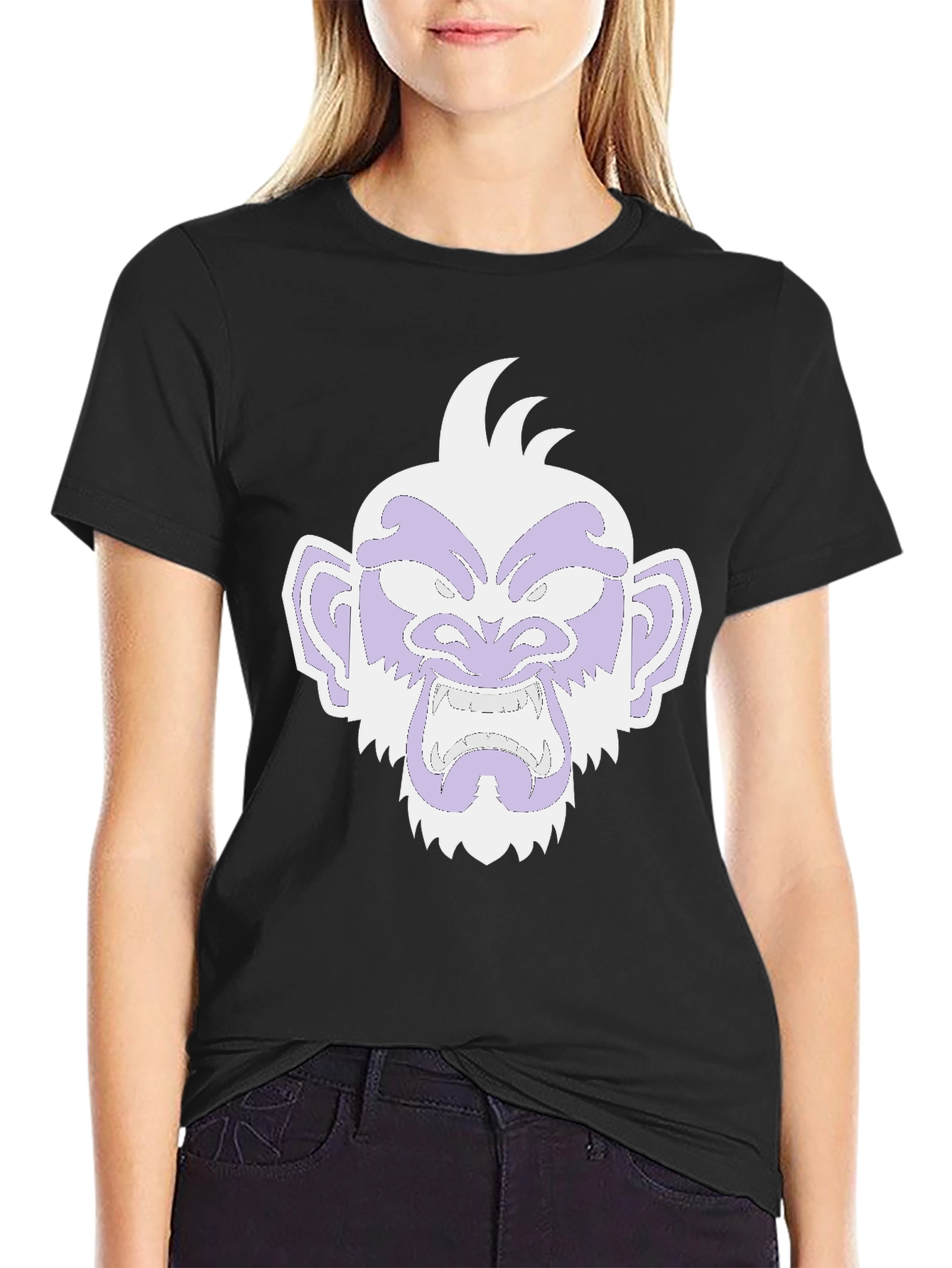 Monkey Graphic Black T-Shirt