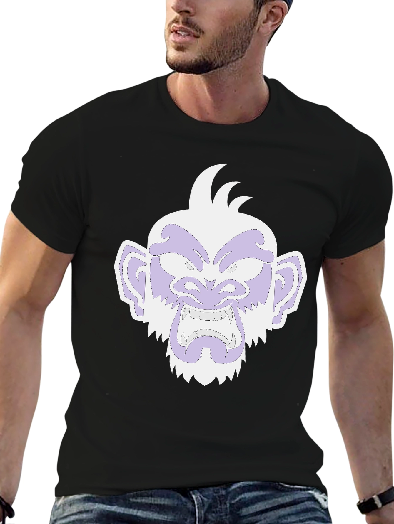 Monkey Graphic Black T-Shirt