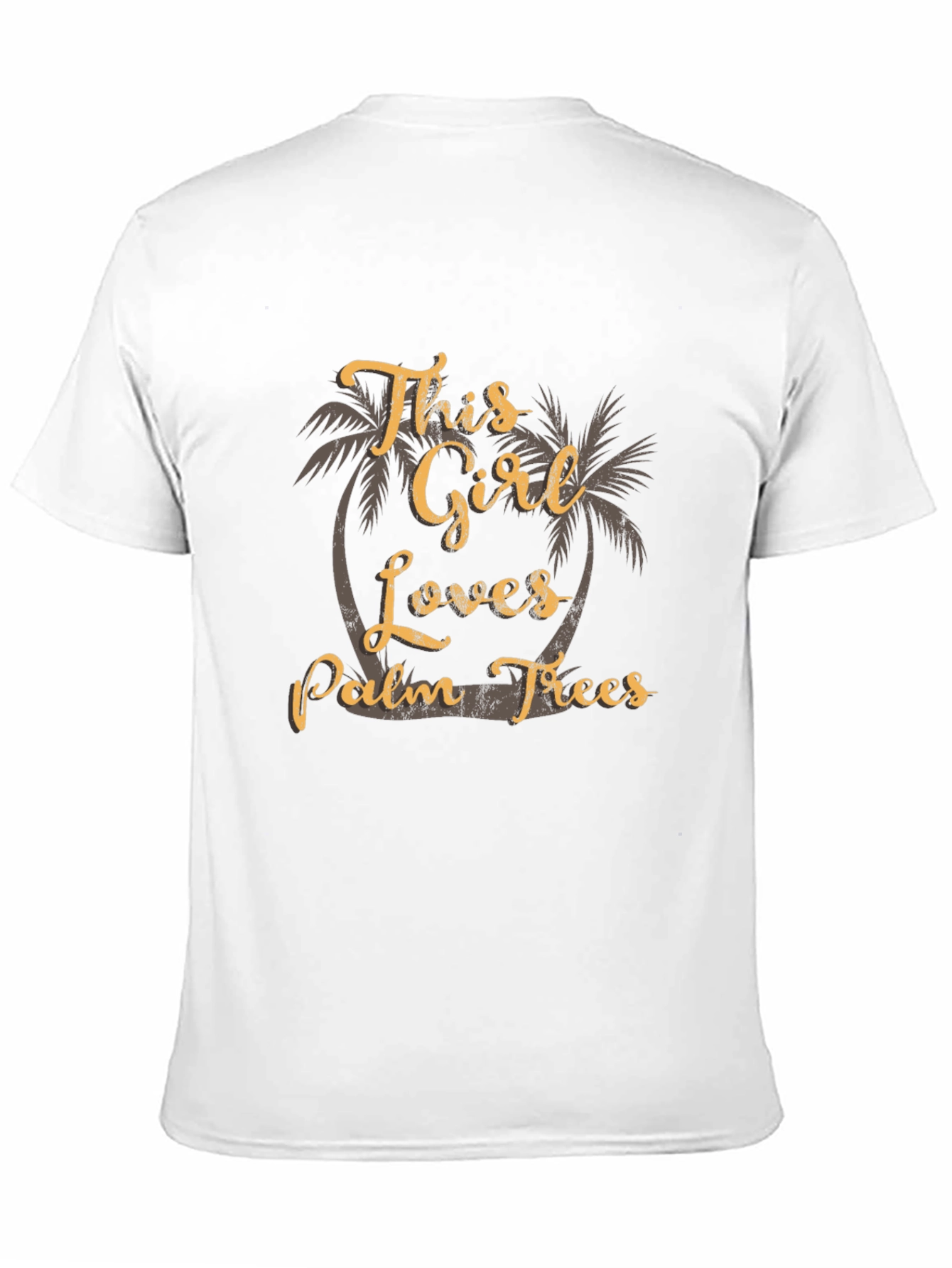 This Girl Loves Palm Trees Black T-Shirt