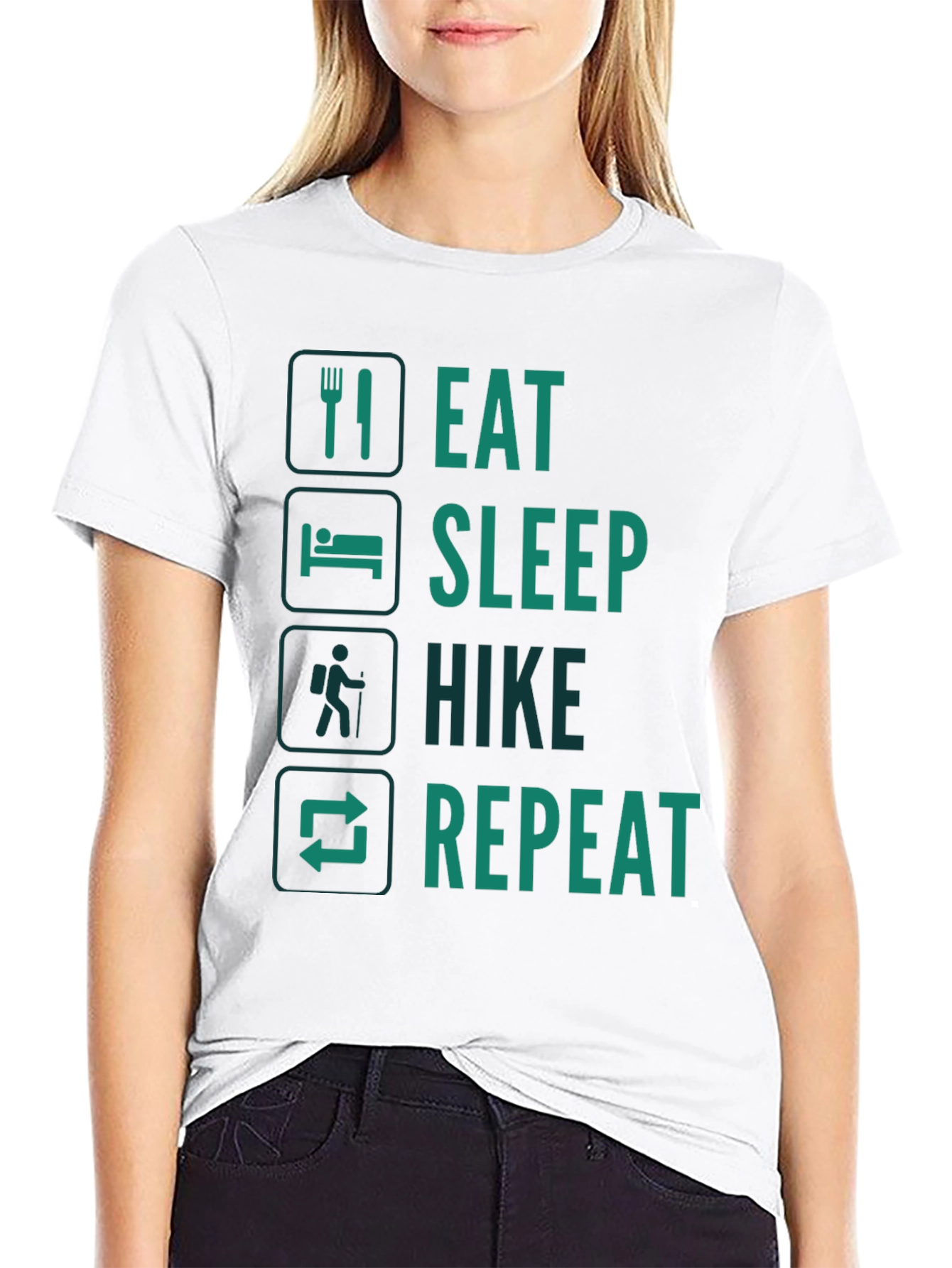 Eat Sleep Hike Repeat Graphic Tee