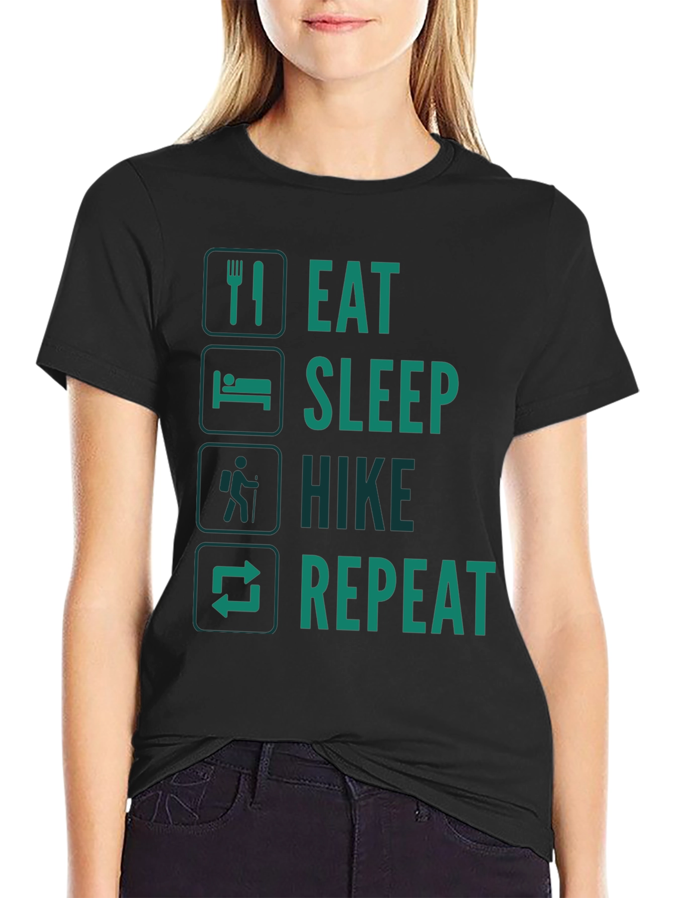 Eat Sleep Hike Repeat Graphic Tee