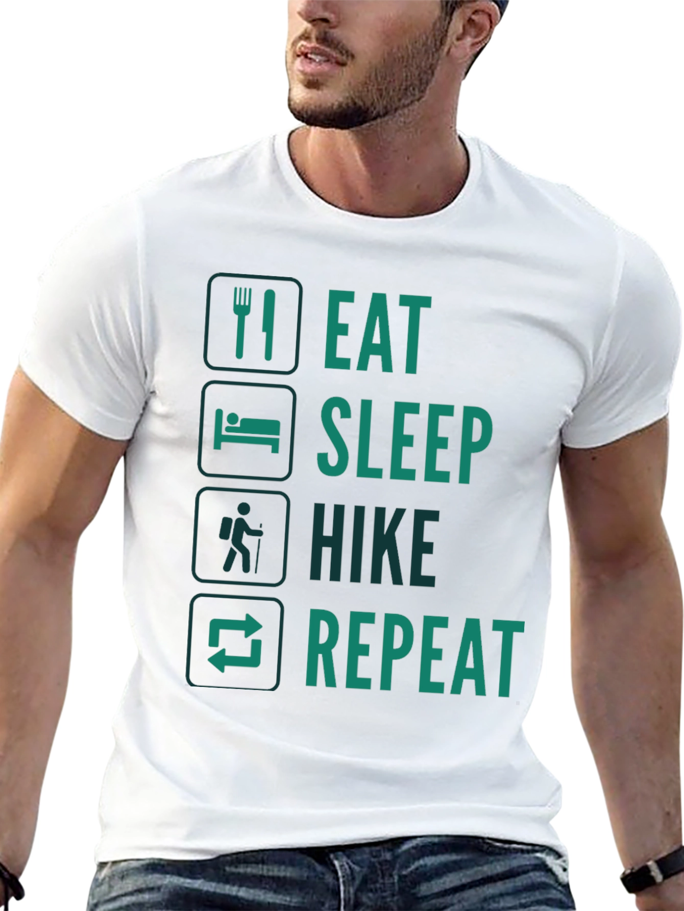 Eat Sleep Hike Repeat Graphic Tee
