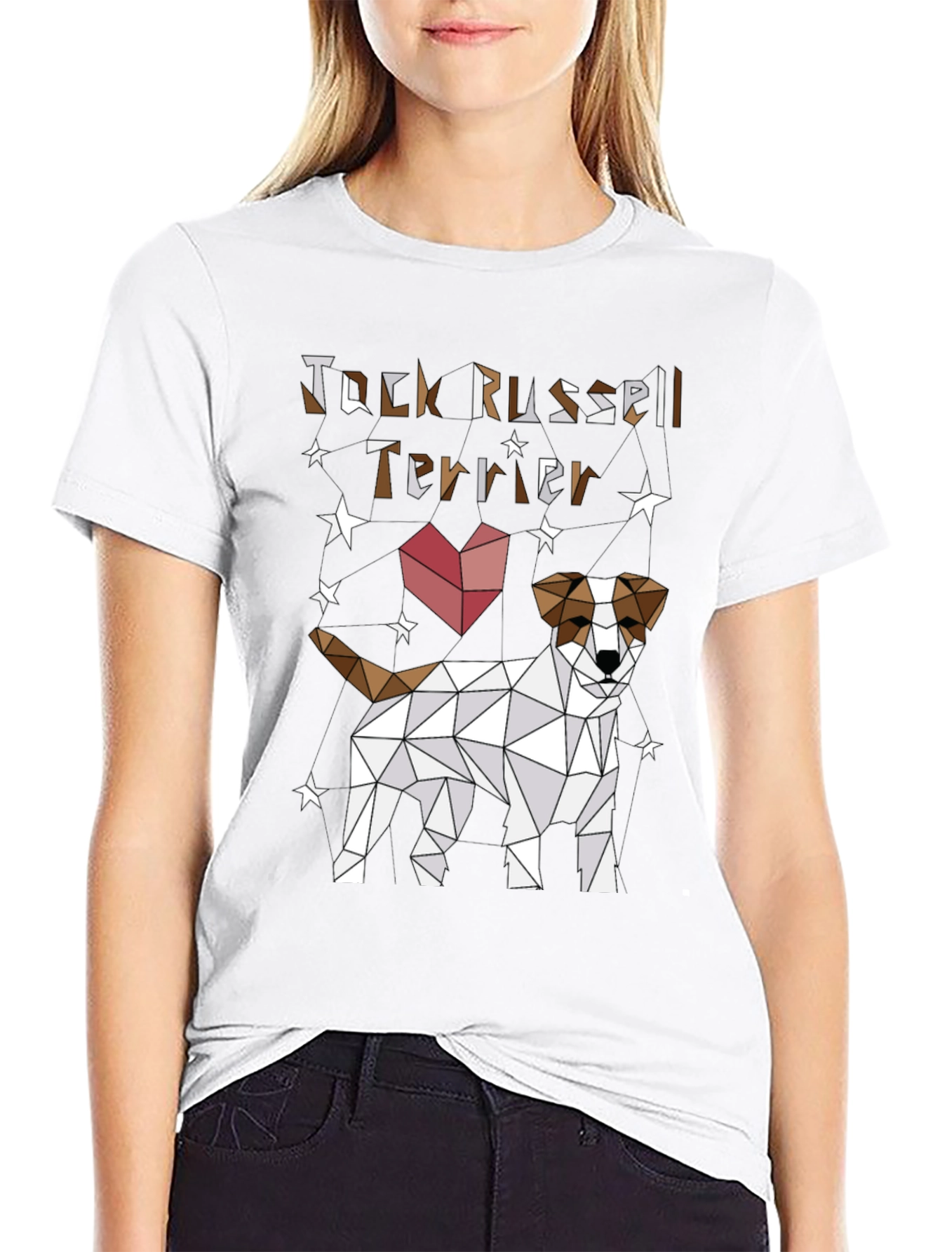Geometric Jack Russell Terrier T-Shirt