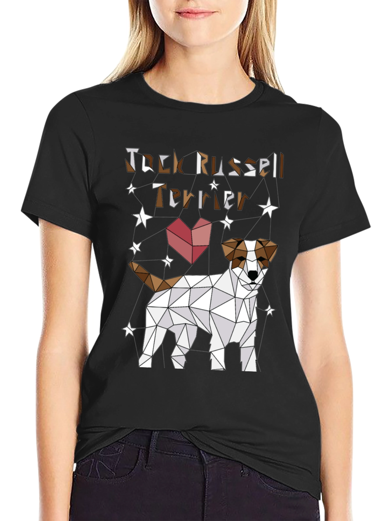 Geometric Jack Russell Terrier T-Shirt