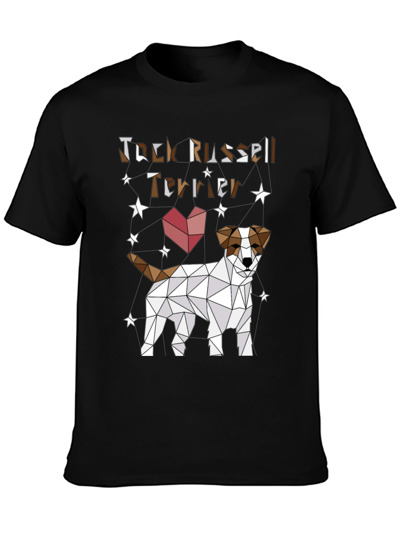 Geometric Jack Russell Terrier T-Shirt