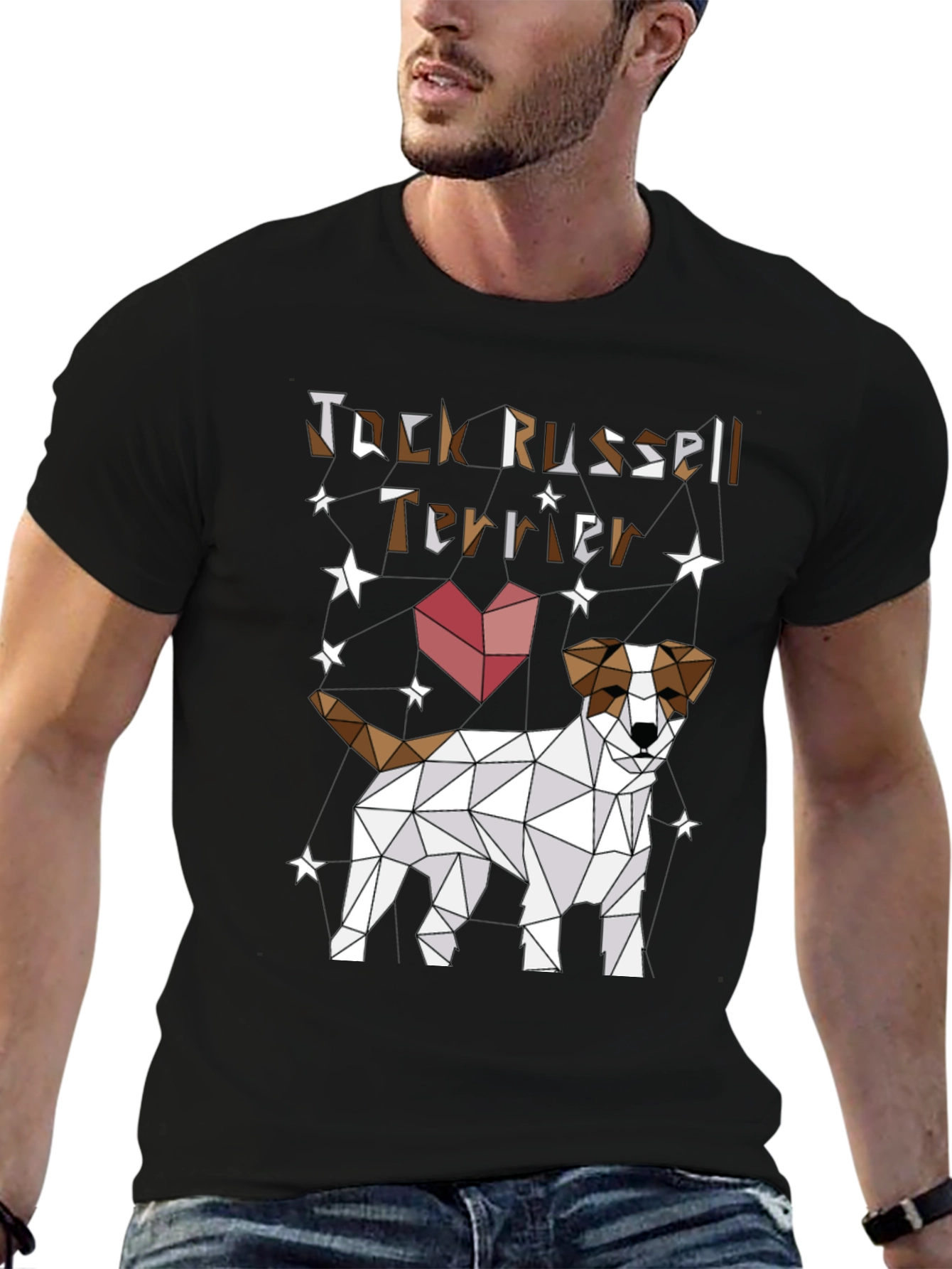 Geometric Jack Russell Terrier T-Shirt