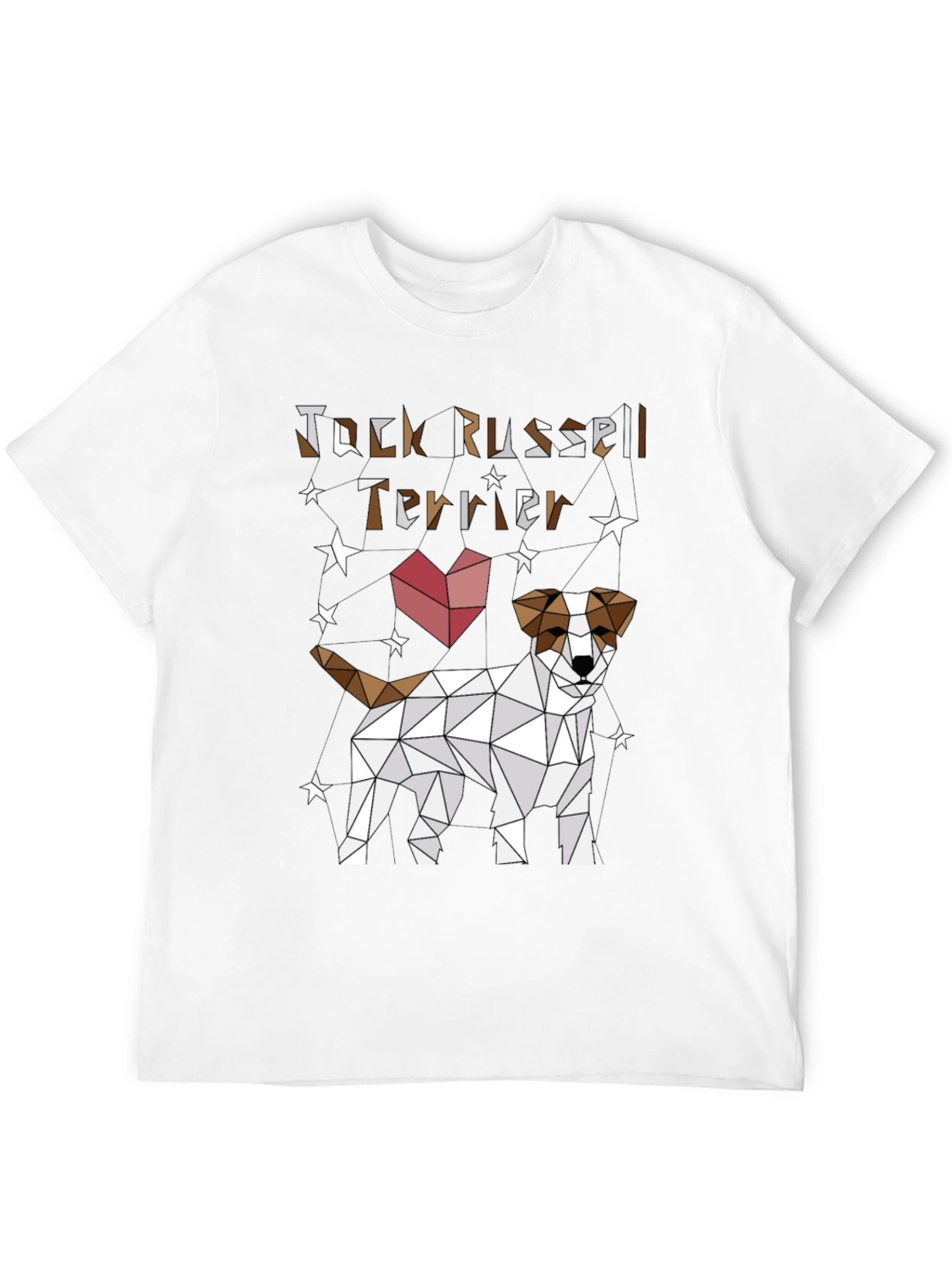 Geometric Jack Russell Terrier T-Shirt