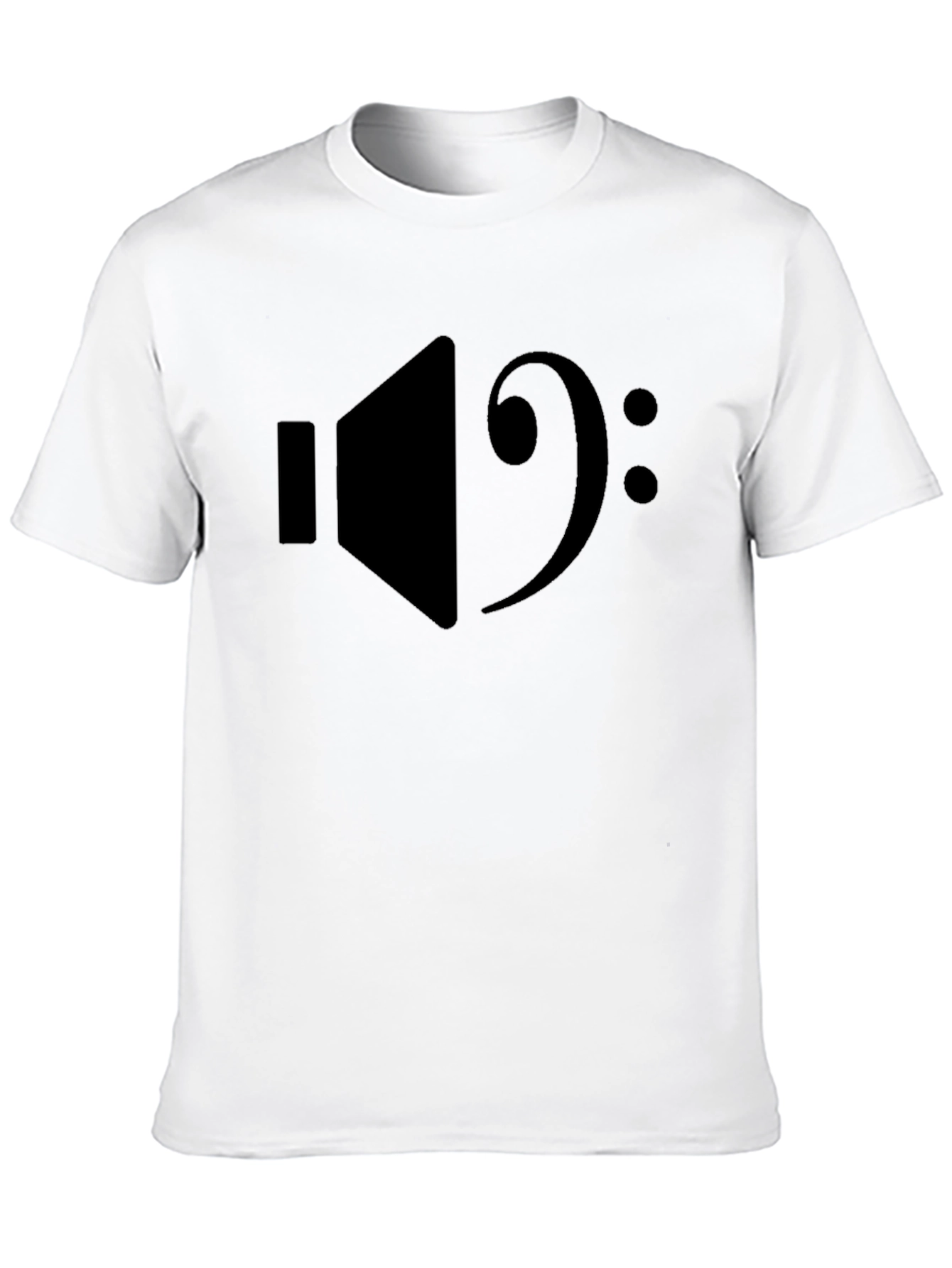 Bass Clef Speaker Graphic Tee - Music Lovers Shirt