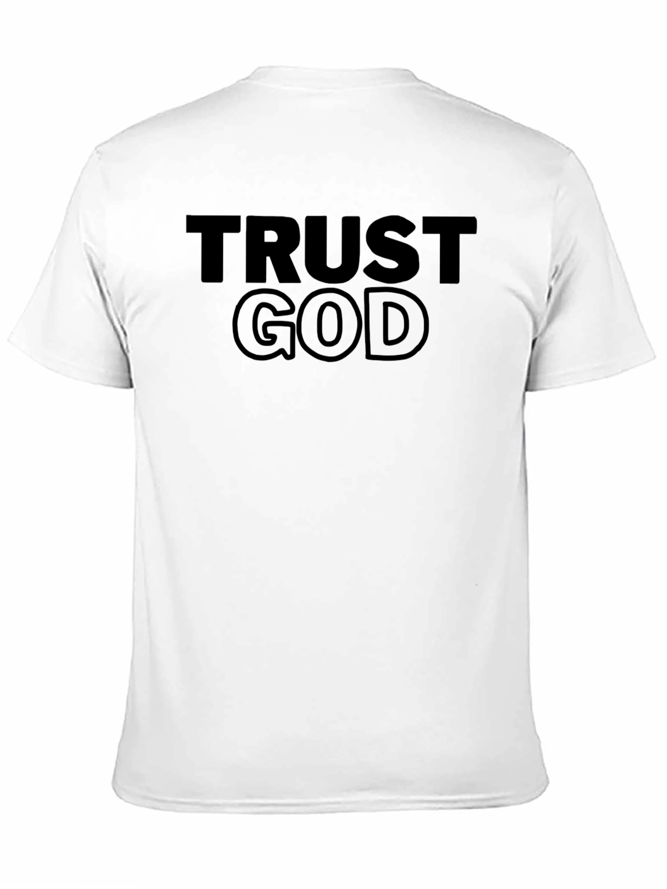 Trust God Black Graphic T-Shirt