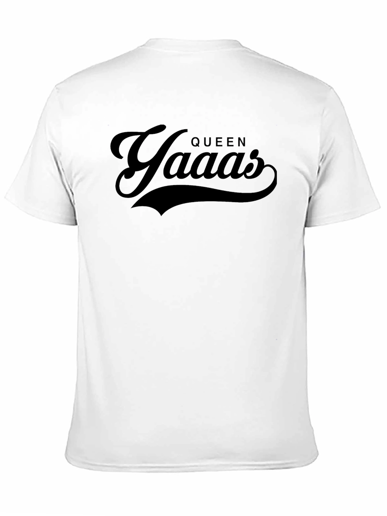 Queen Yaaas Graphic T-Shirt - Stylish Black Tee