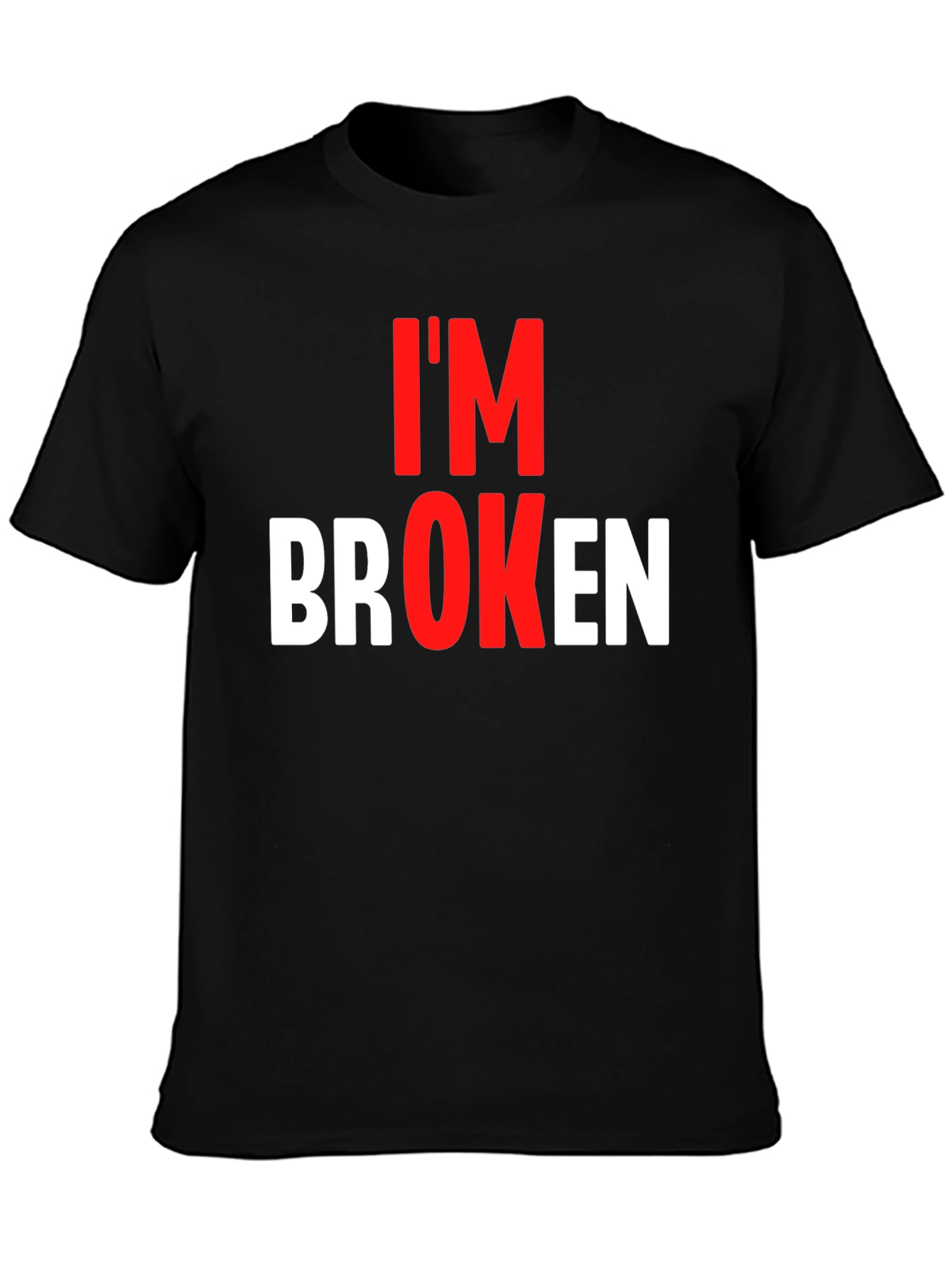 Im Broken Graphic Tee - Black T-Shirt